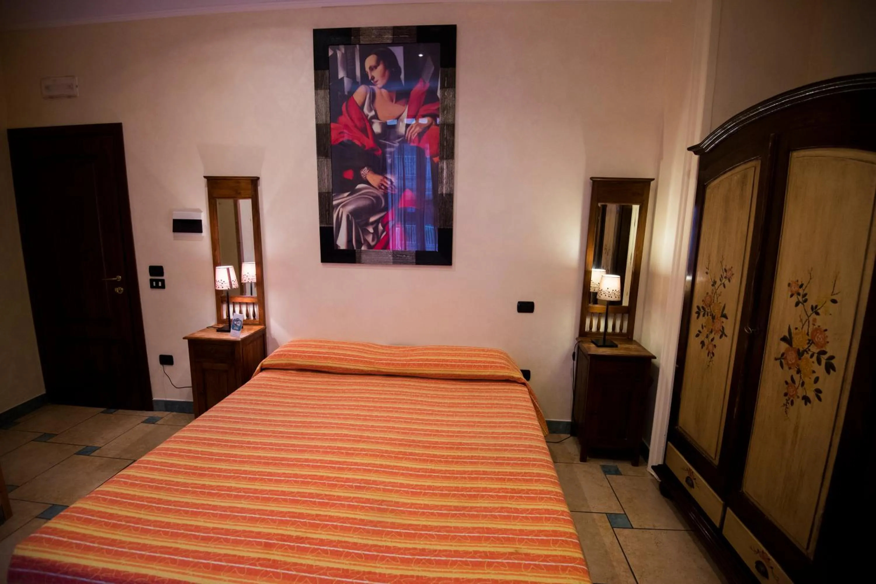 Bed in Schilizzi Hotel