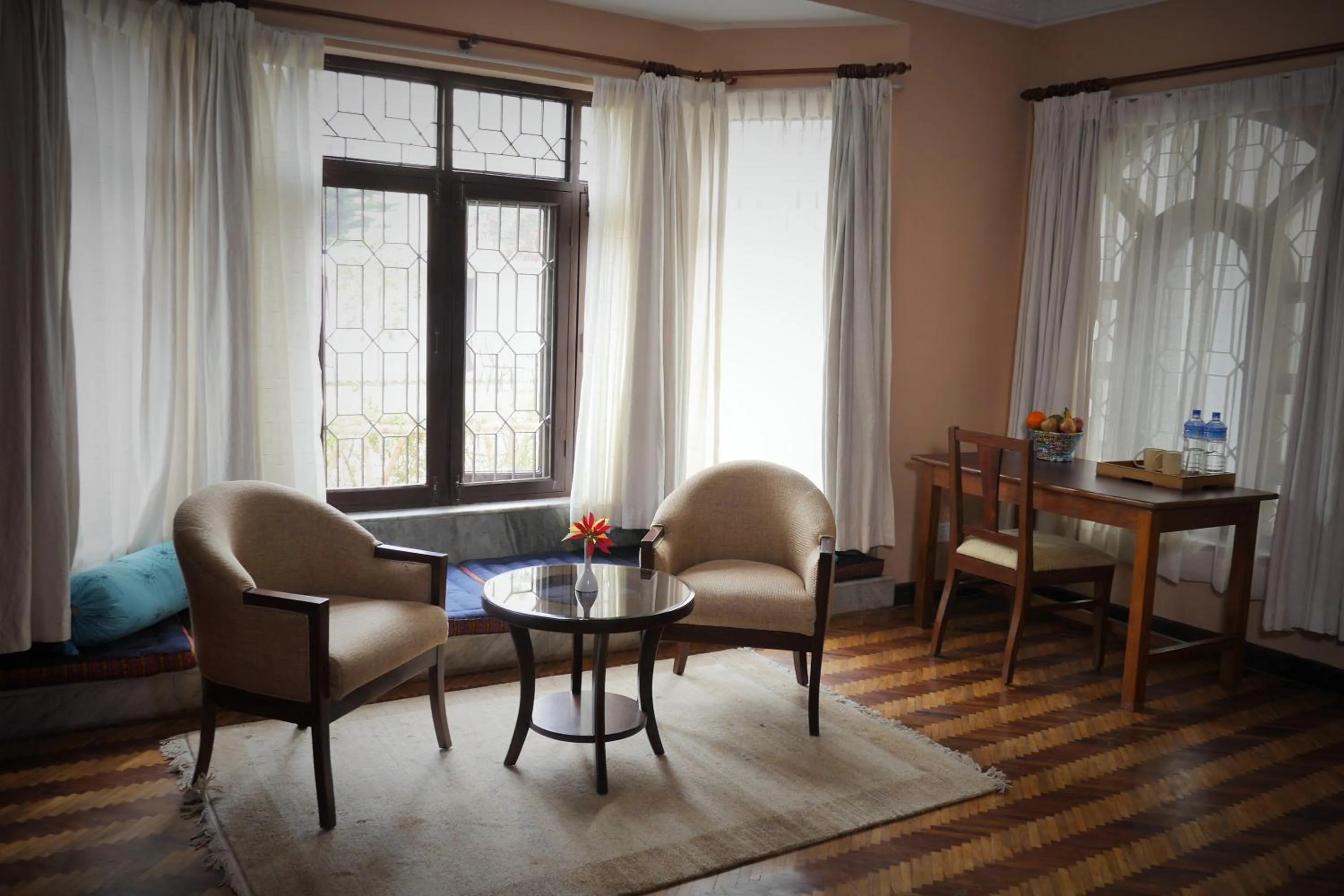 Seating area in ROKPA Guest House