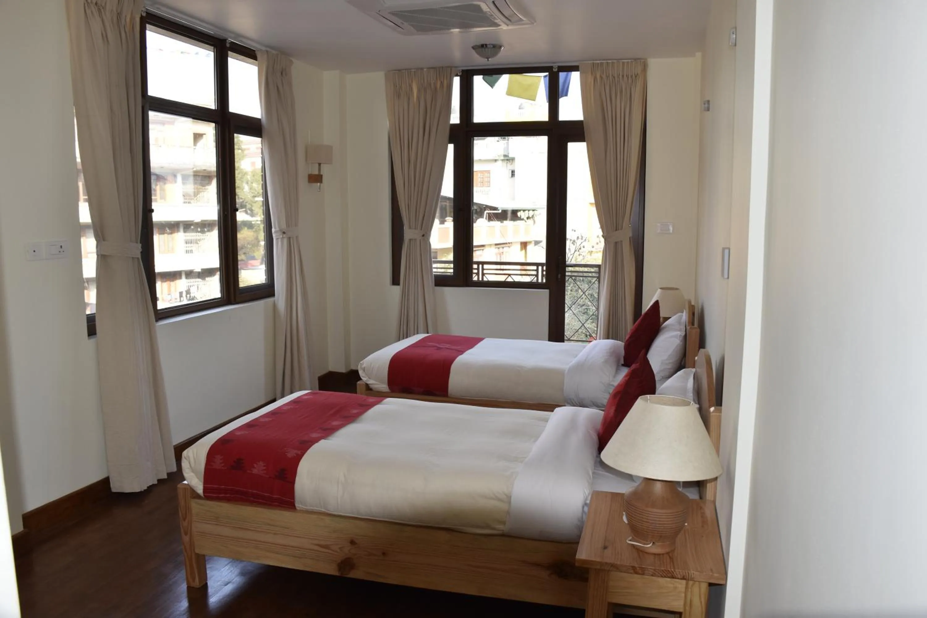 Bed in ROKPA Guest House