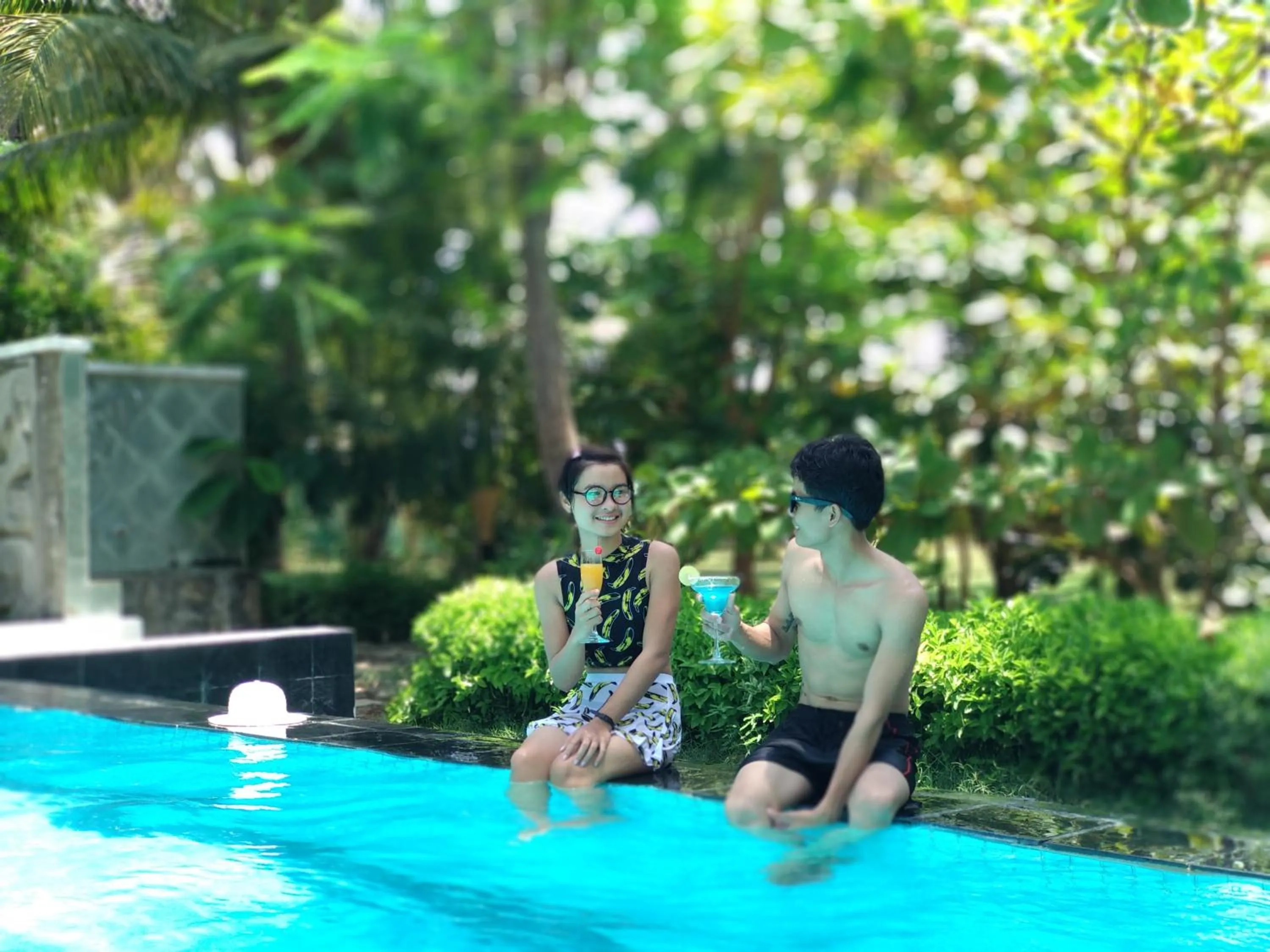 Pool view in Emerald Sea Resort