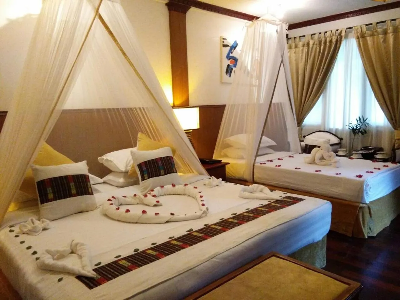 Bed in Emerald Sea Resort