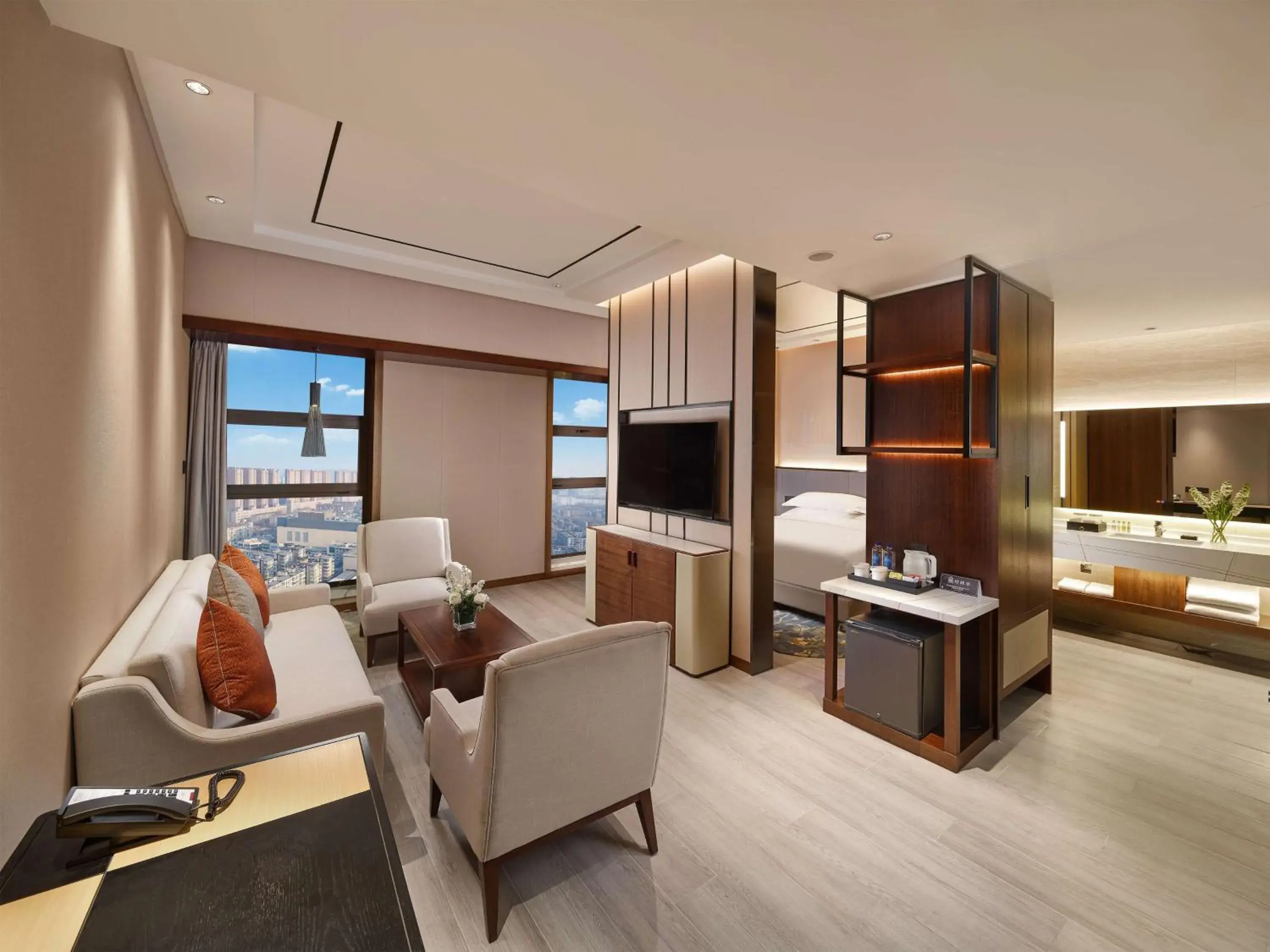 Deluxe King Suite in Hilton Garden Inn Anshan Deluxe King Suite in Hilton Garden Inn Anshan