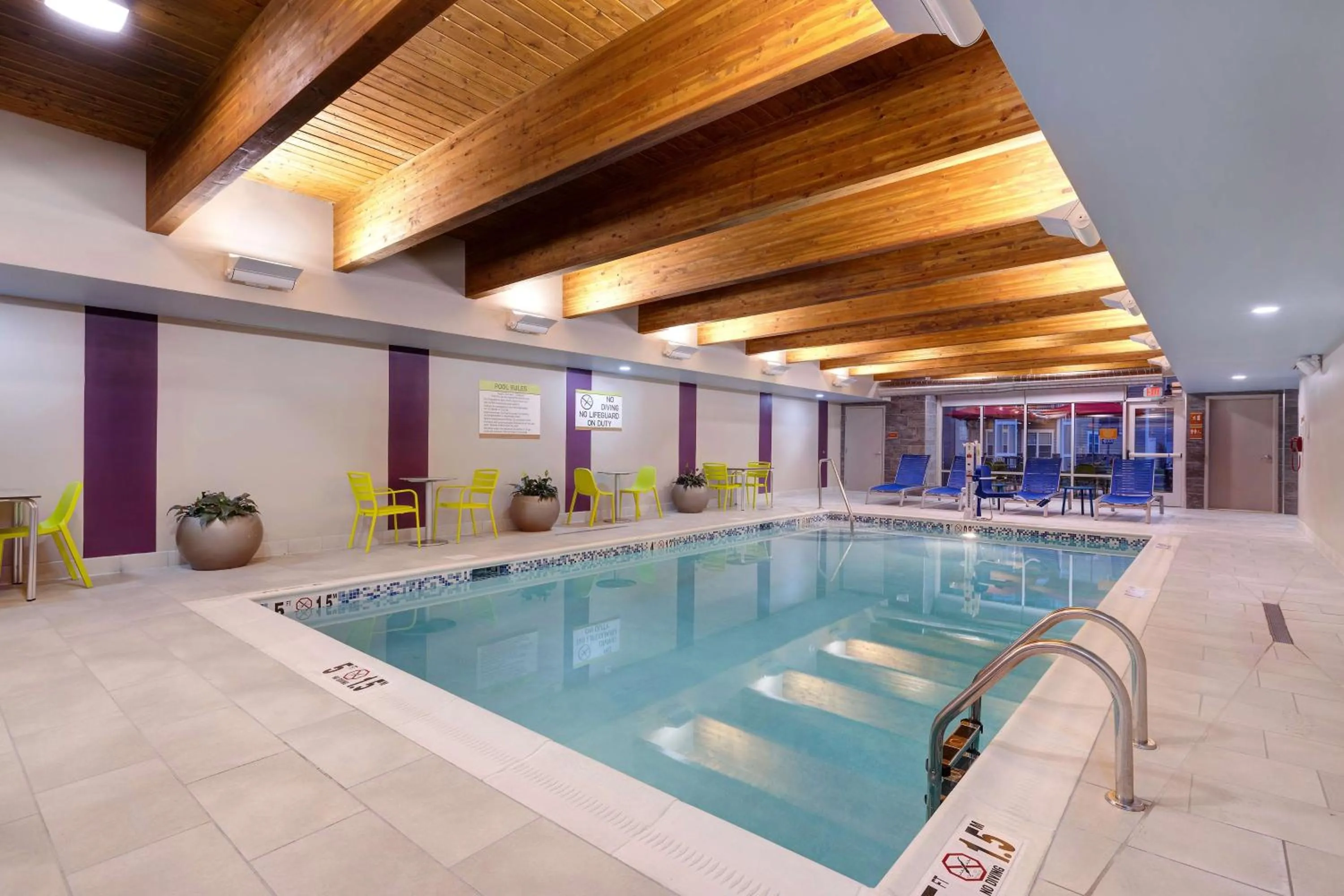 Pool view in Home2 Suites By Hilton Wilkes-Barre