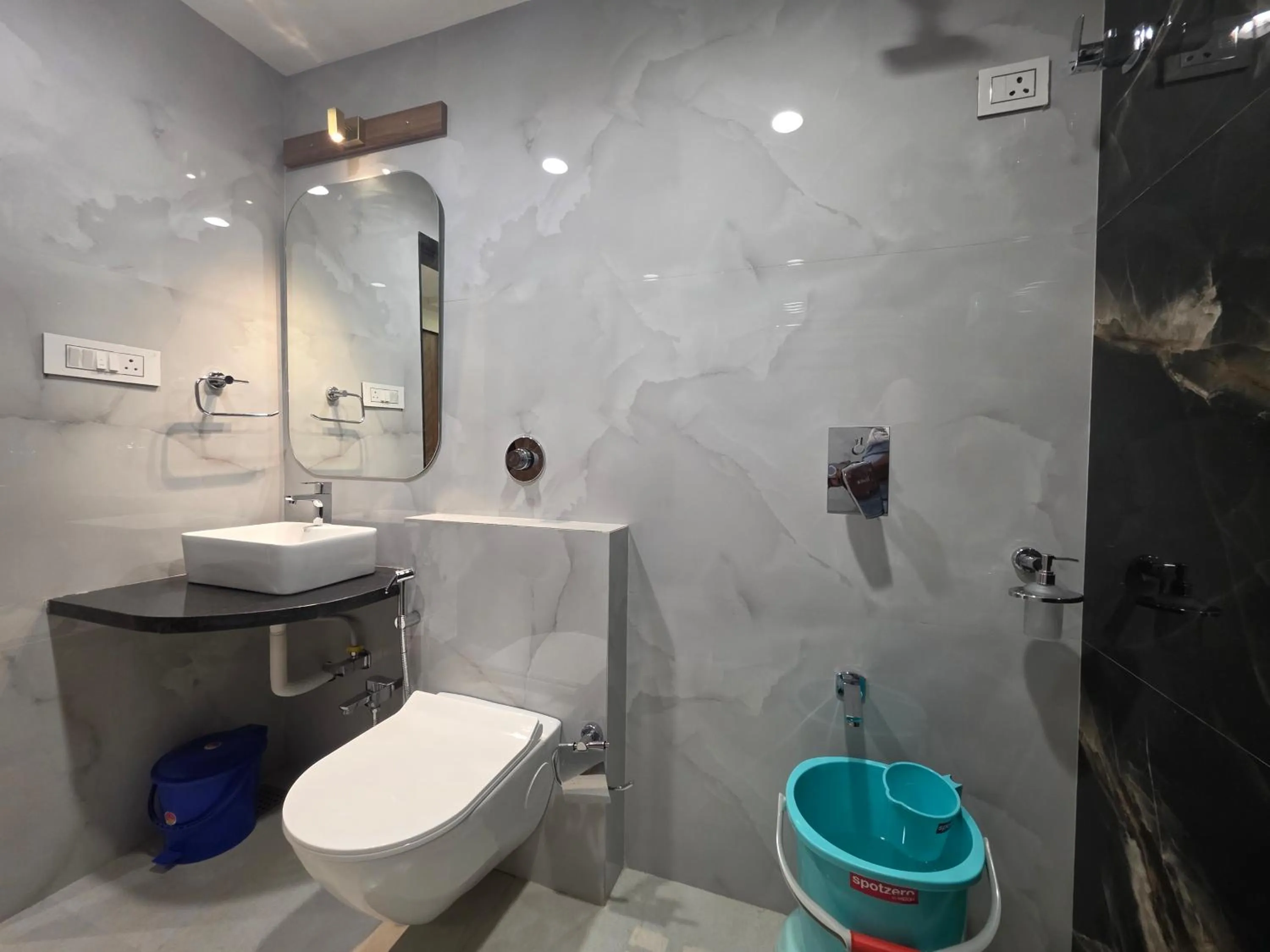 Bathroom in Hotel Vyankatesh & Pure Veg Restaurant