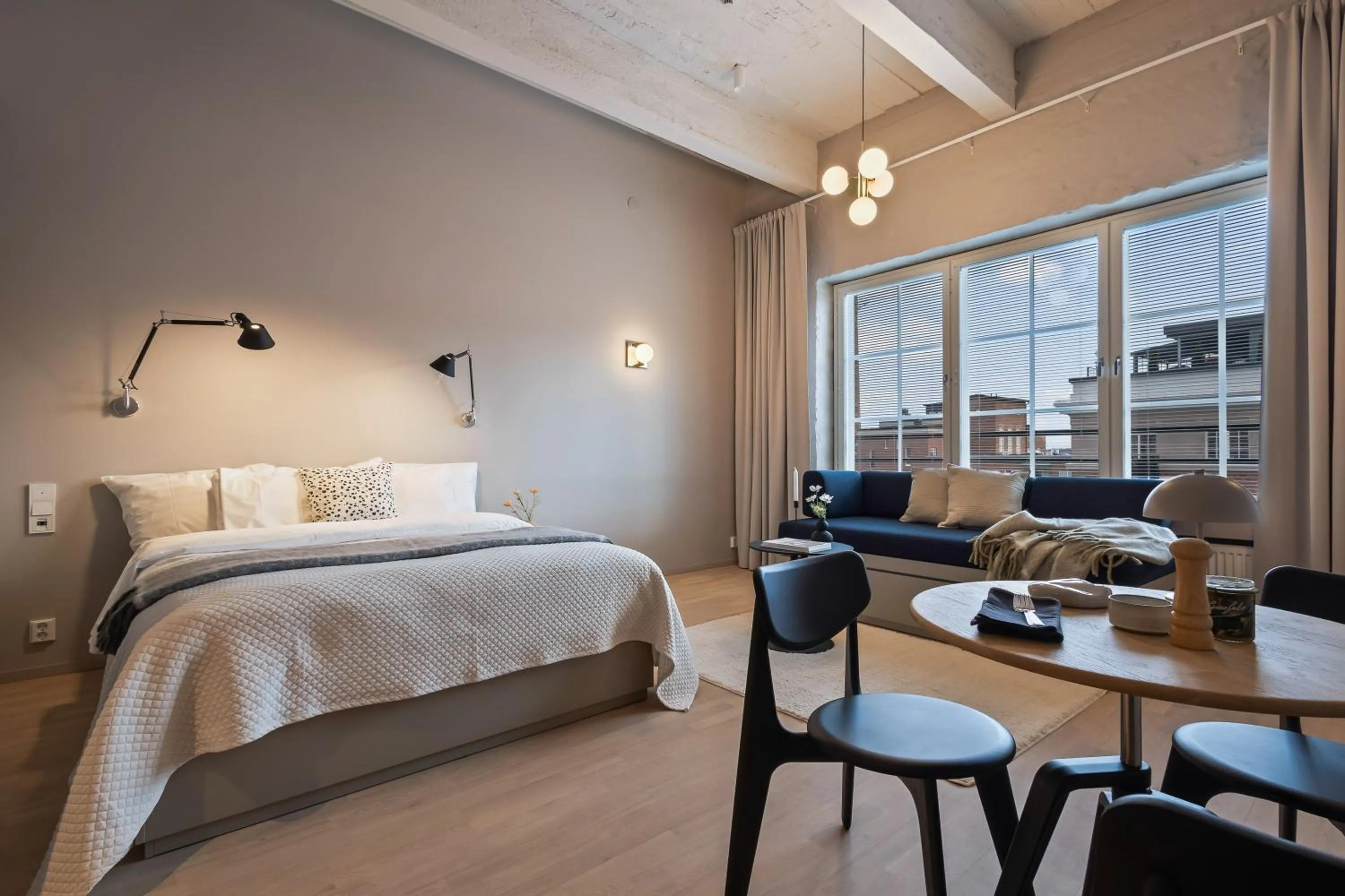 Photo of the whole room, Bed in Unity Tampere - A Studio Hotel