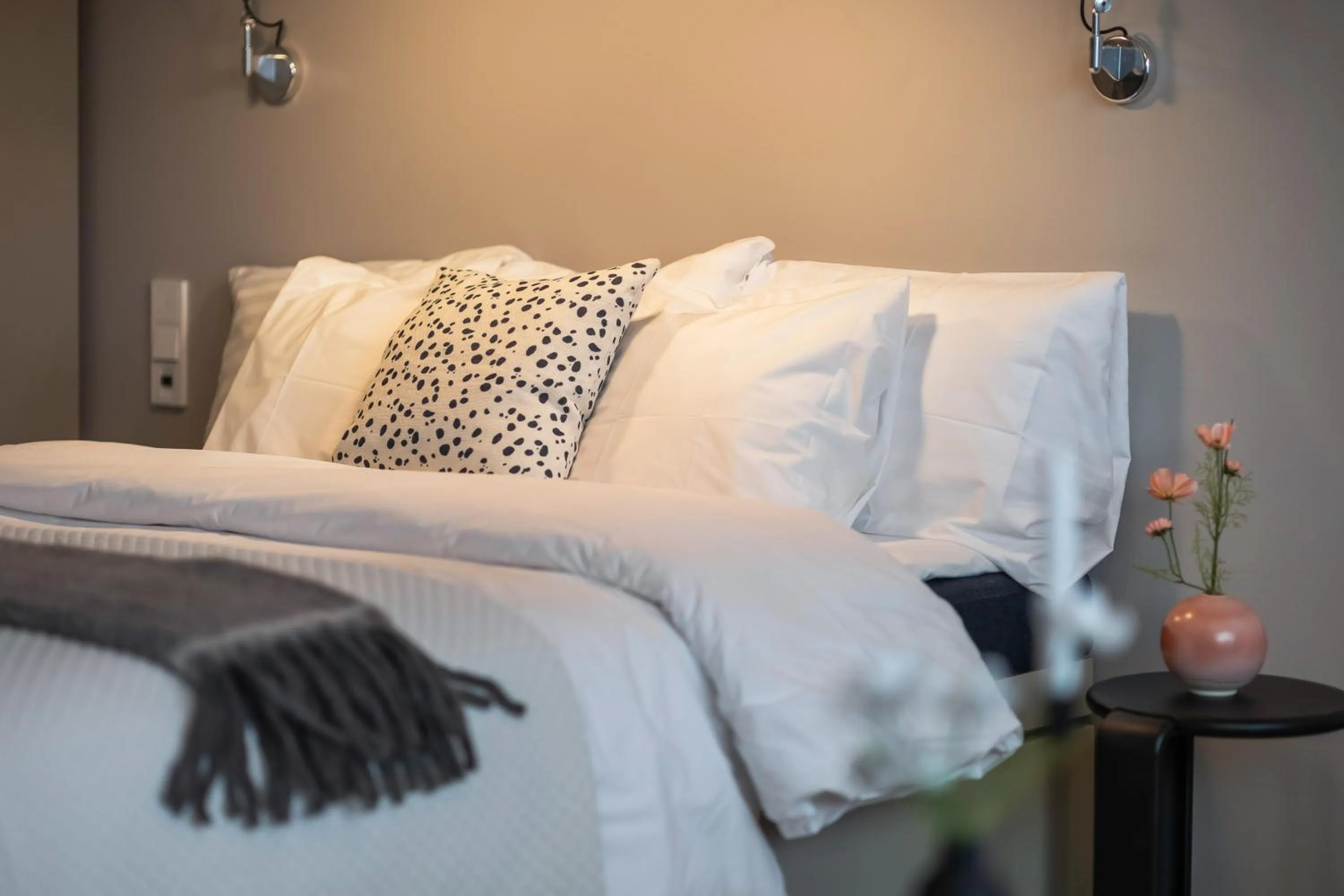 Bed in Unity Tampere - A Studio Hotel