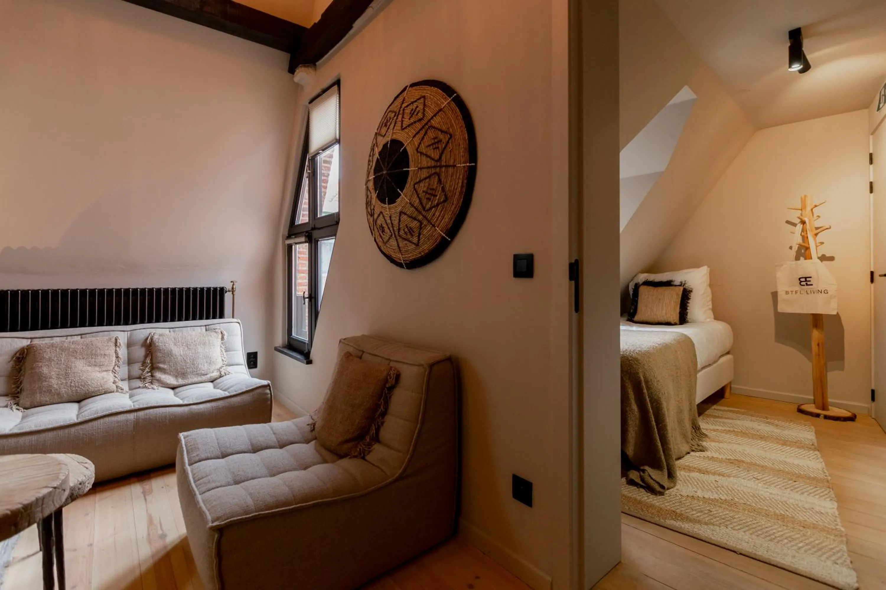 Bed in BTFL Living, Luxury Residences Antwerp, Zirkstraat