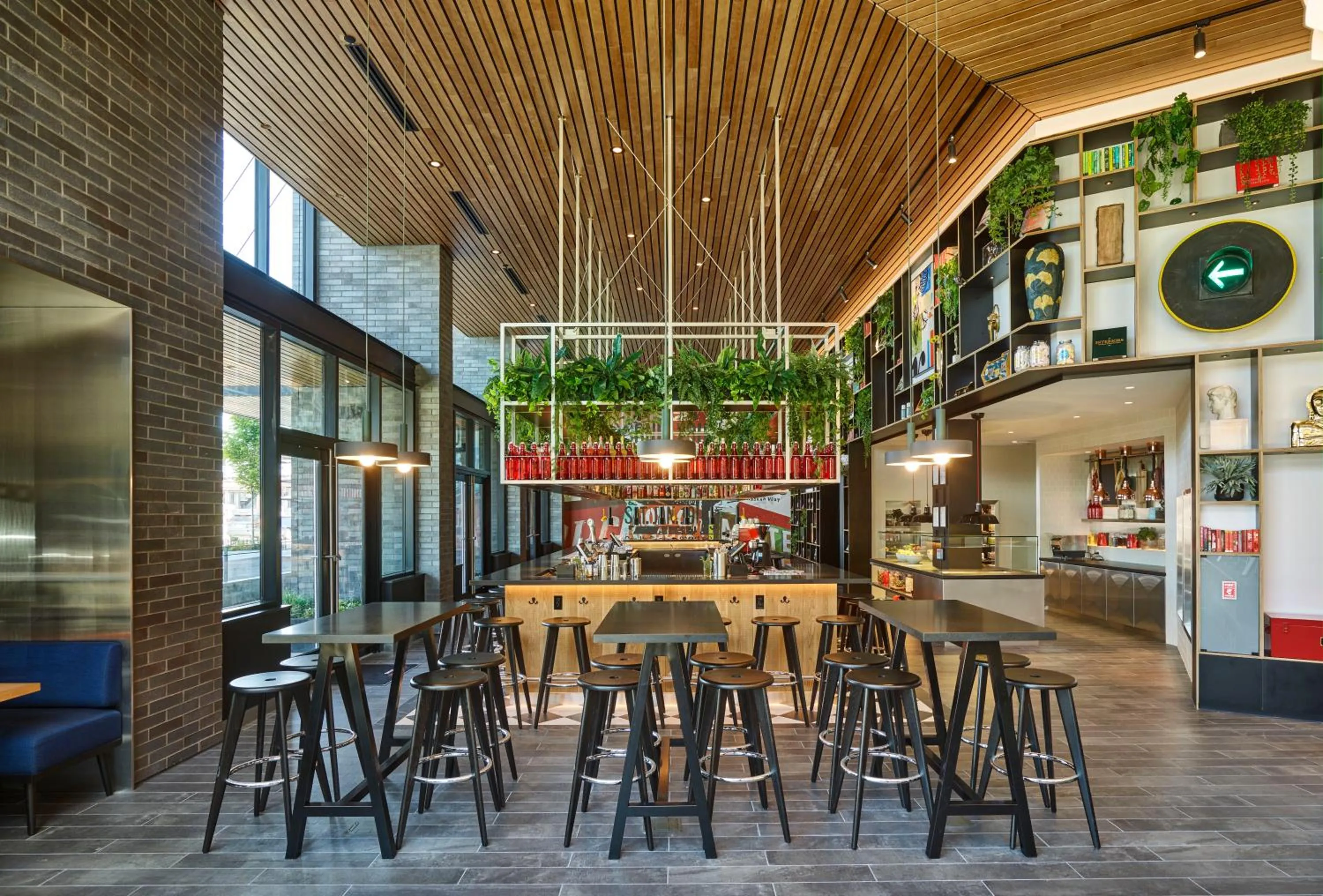 Lounge or bar in citizenM Seattle Pioneer Square