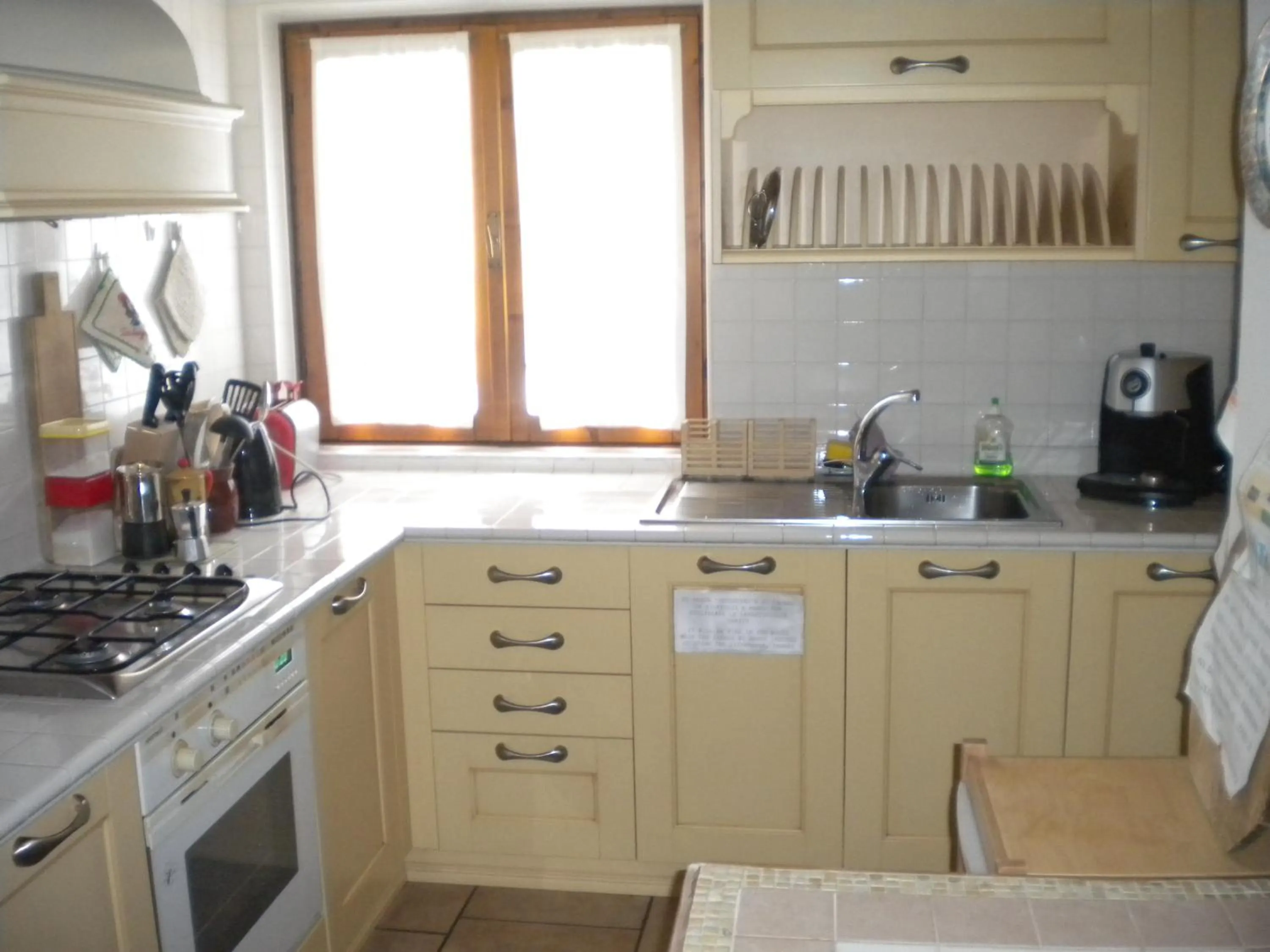 Kitchen or kitchenette in Bed and Breakfast Cappeler