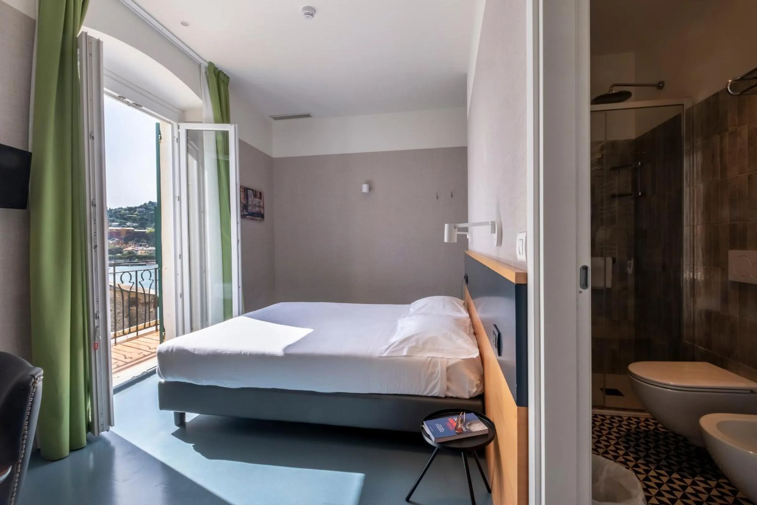 Bedroom, Bed in Hotel Italia e Lido Rapallo
