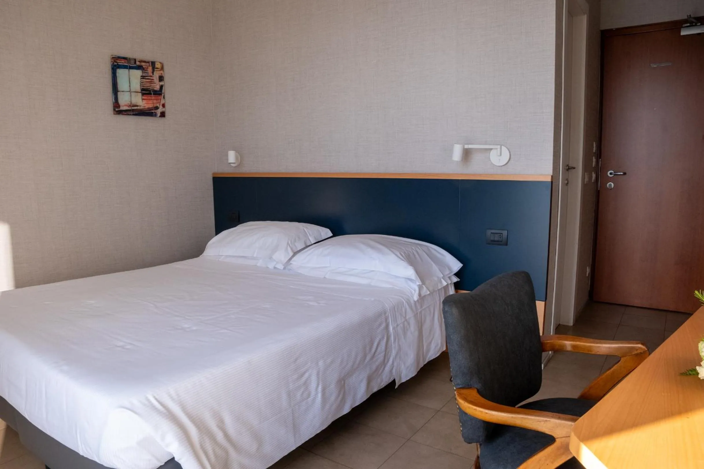 Bedroom, Bed in Hotel Italia e Lido Rapallo