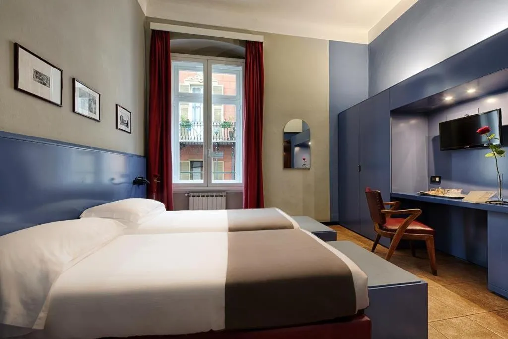 Bedroom, Bed in Hotel Italia e Lido Rapallo