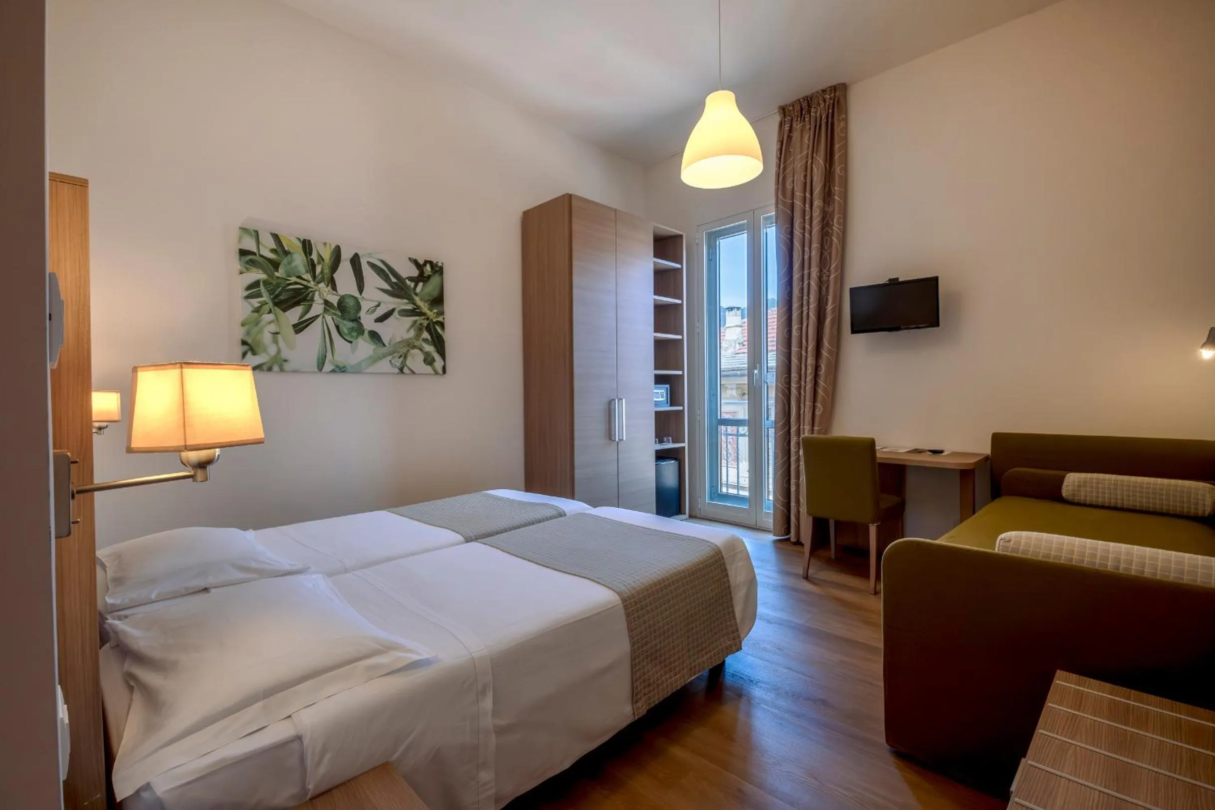 Bedroom, Bed in Hotel Italia e Lido Rapallo