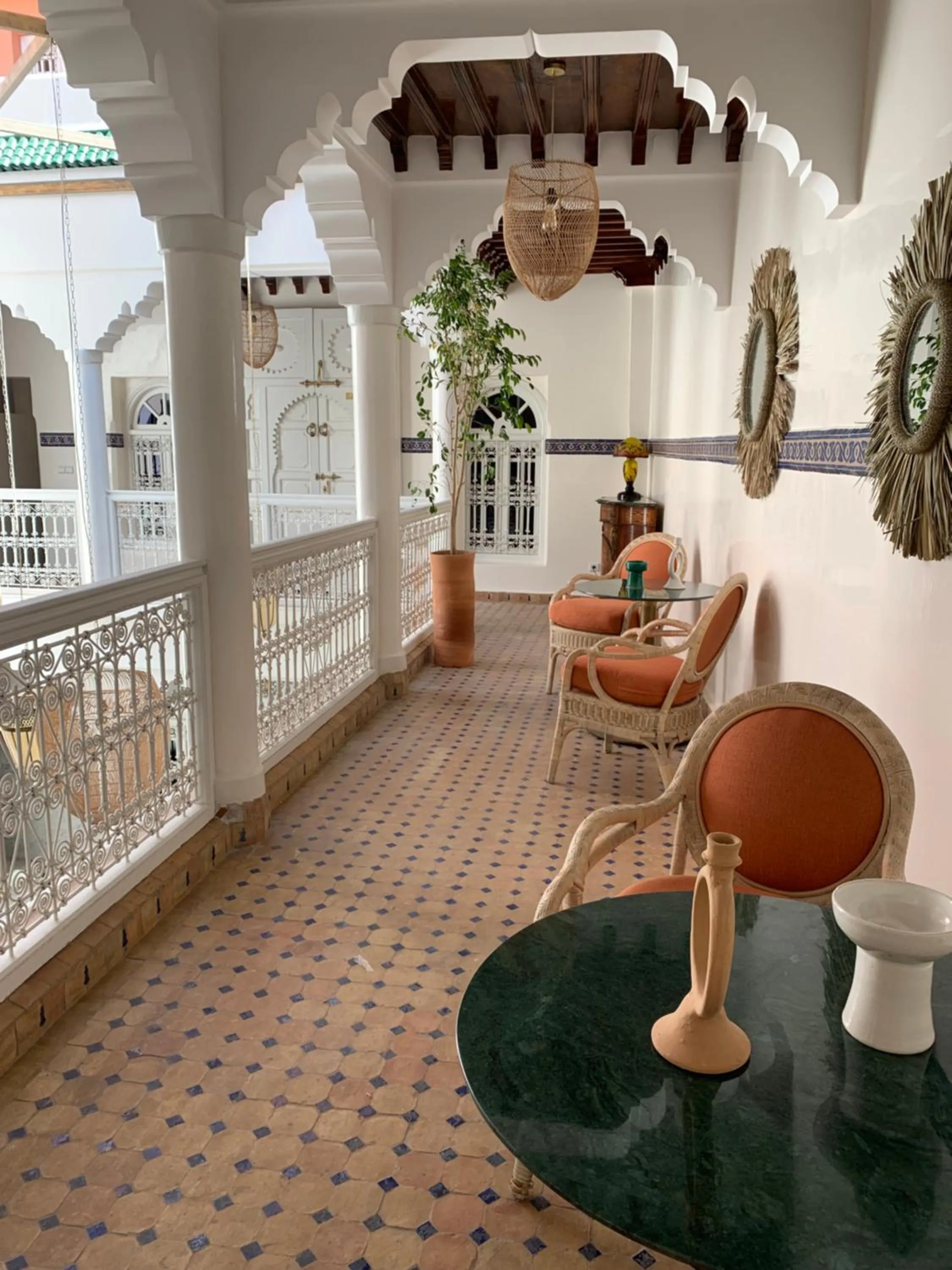 Seating area in Riad LAMDINA