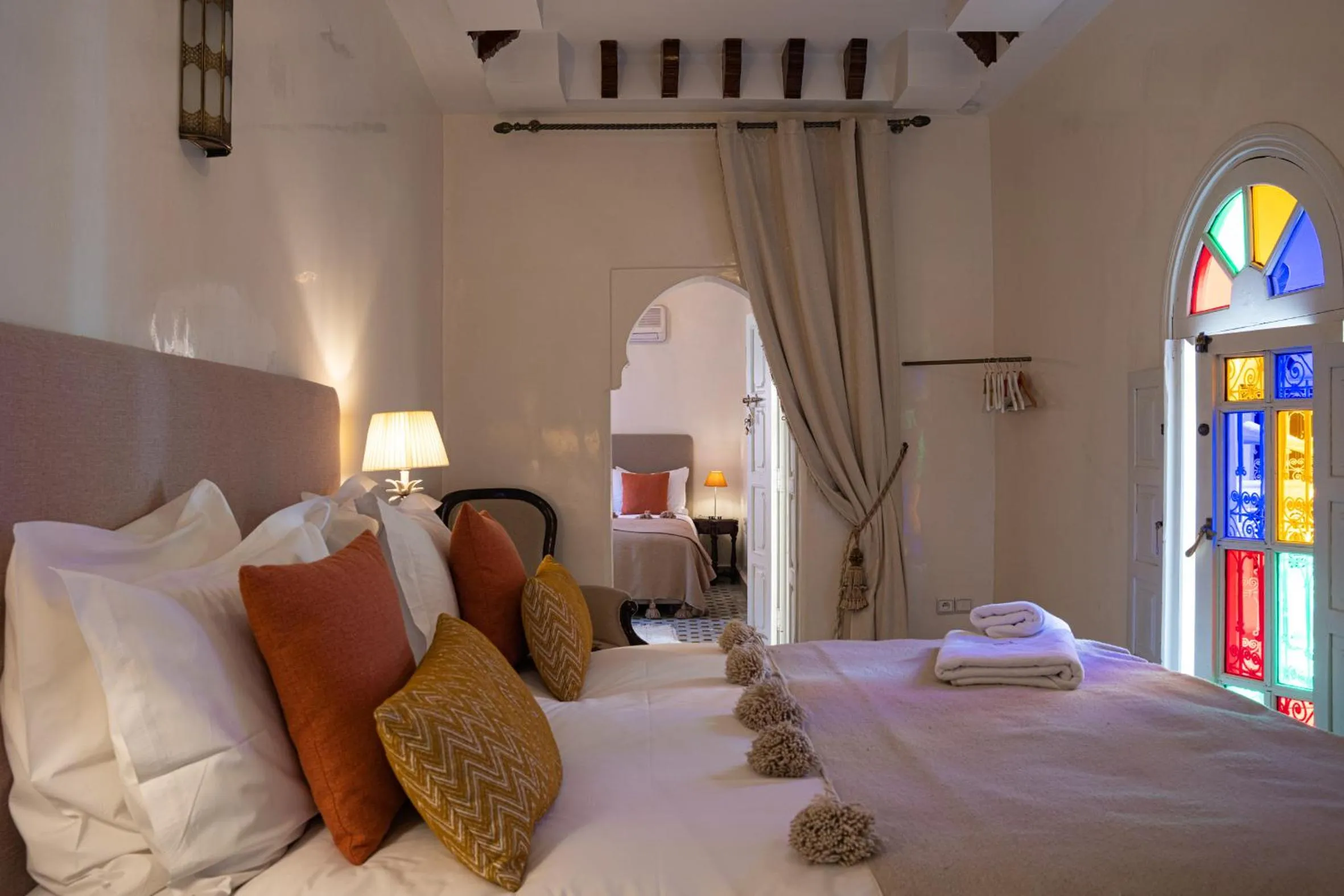 Bedroom, Bed in Riad LAMDINA