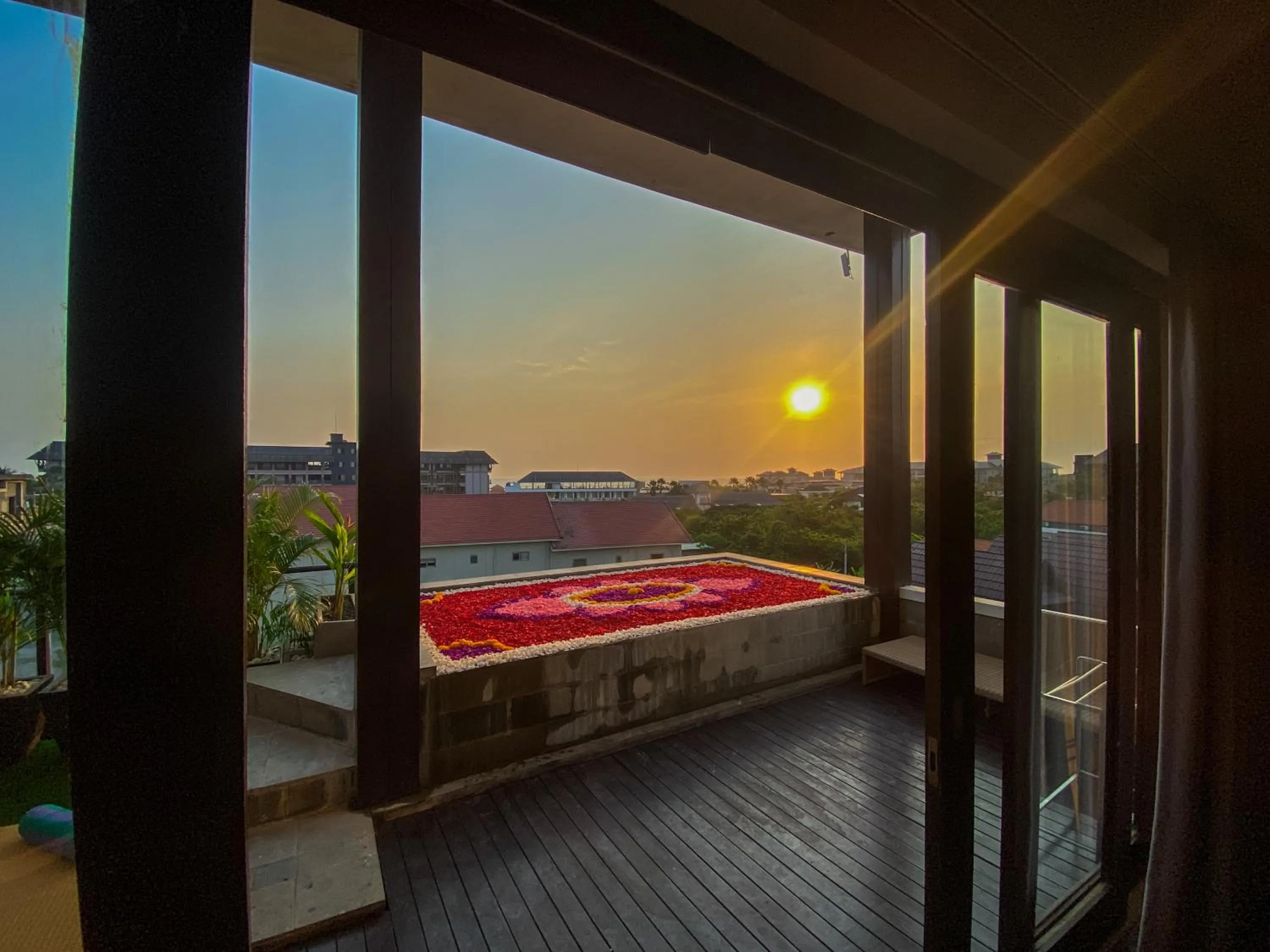 Sunset in The Kirana Canggu Hotel