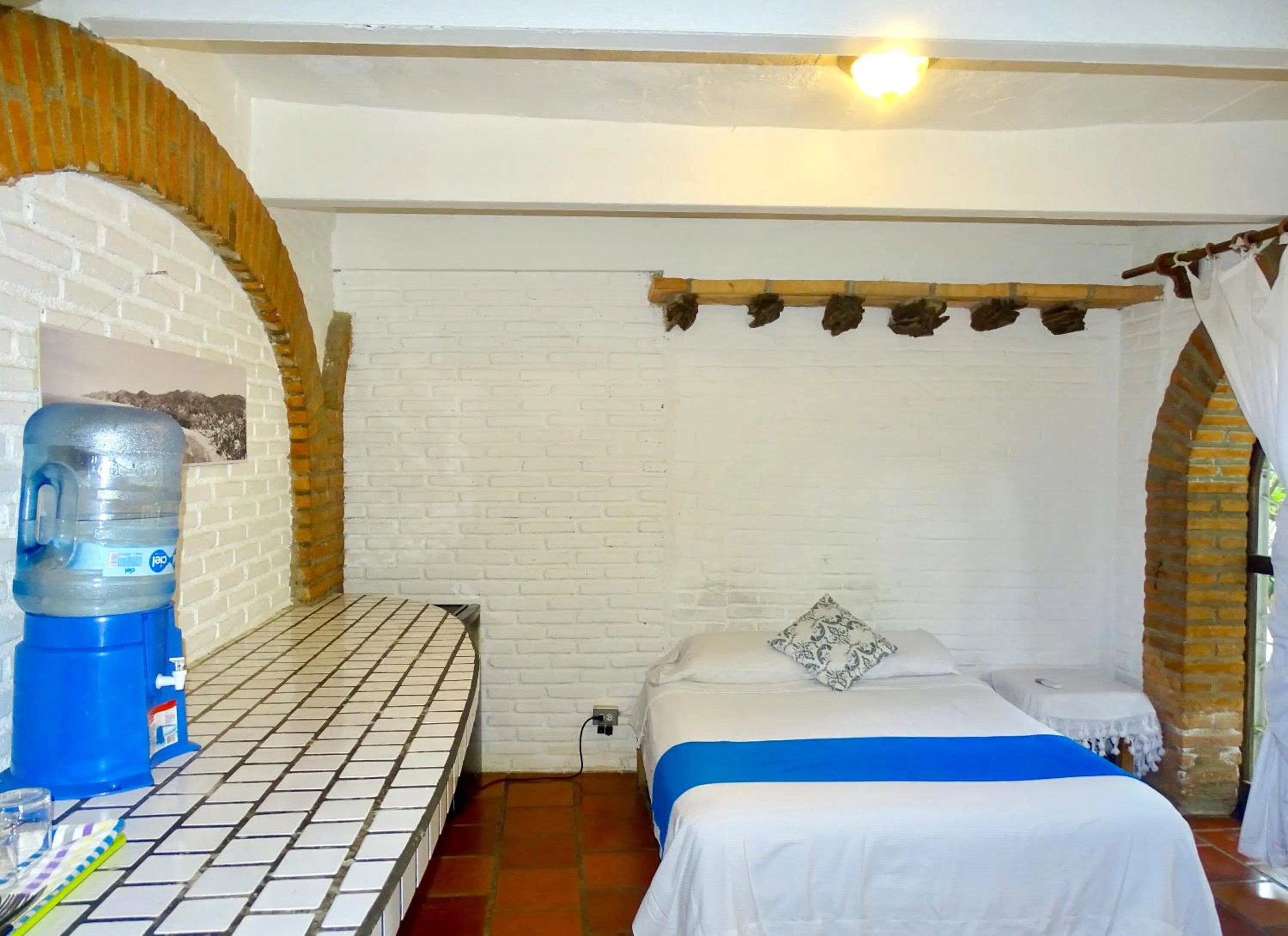 Bed in Sayulita Beach House Hotel