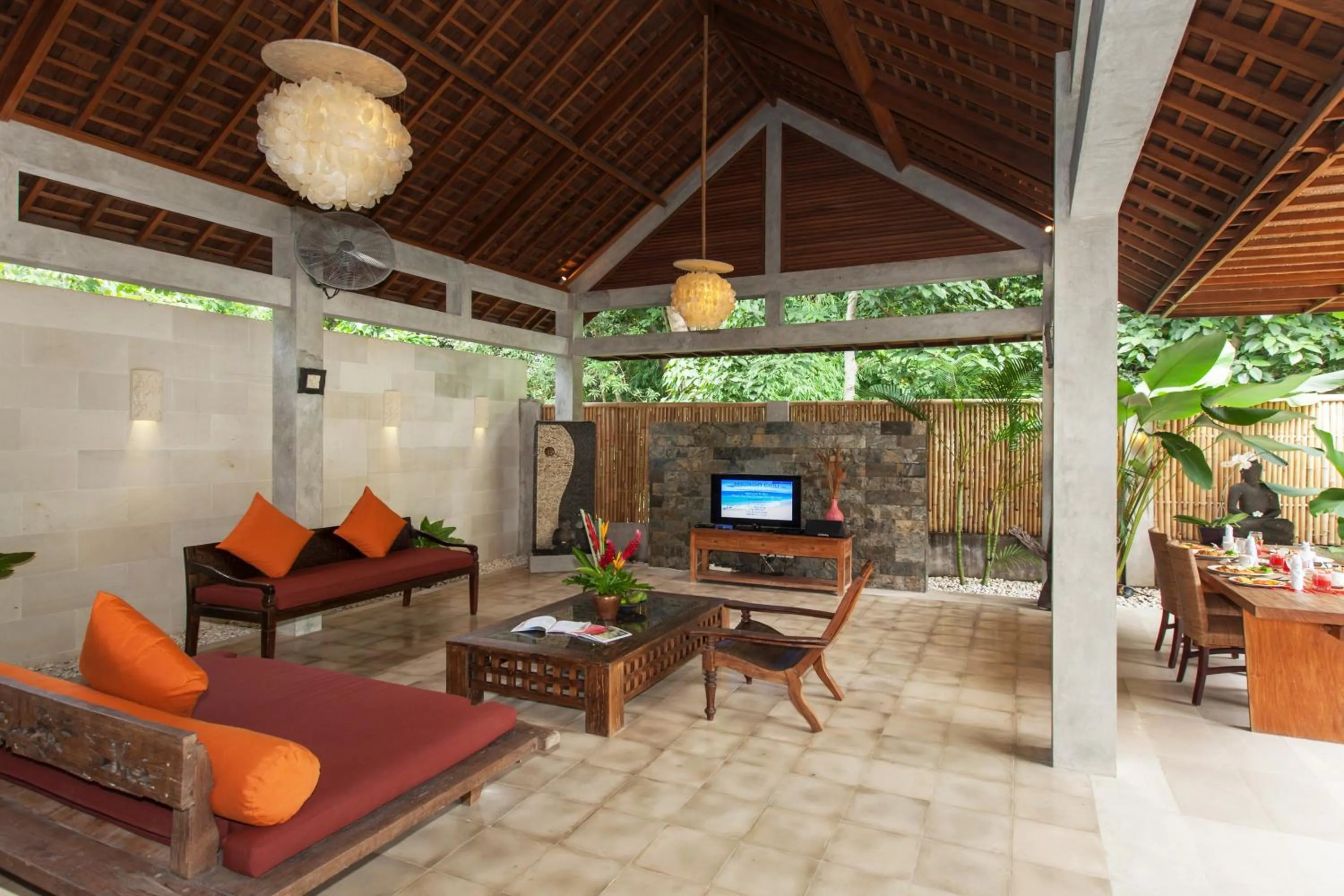 Seating area in Villa Liang by Nagisa Bali