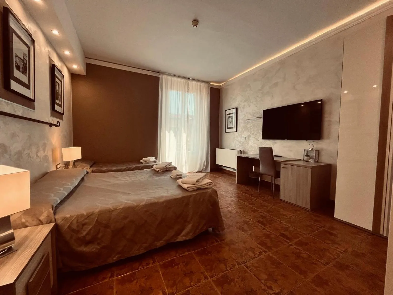 Bed in Hotel Alinari