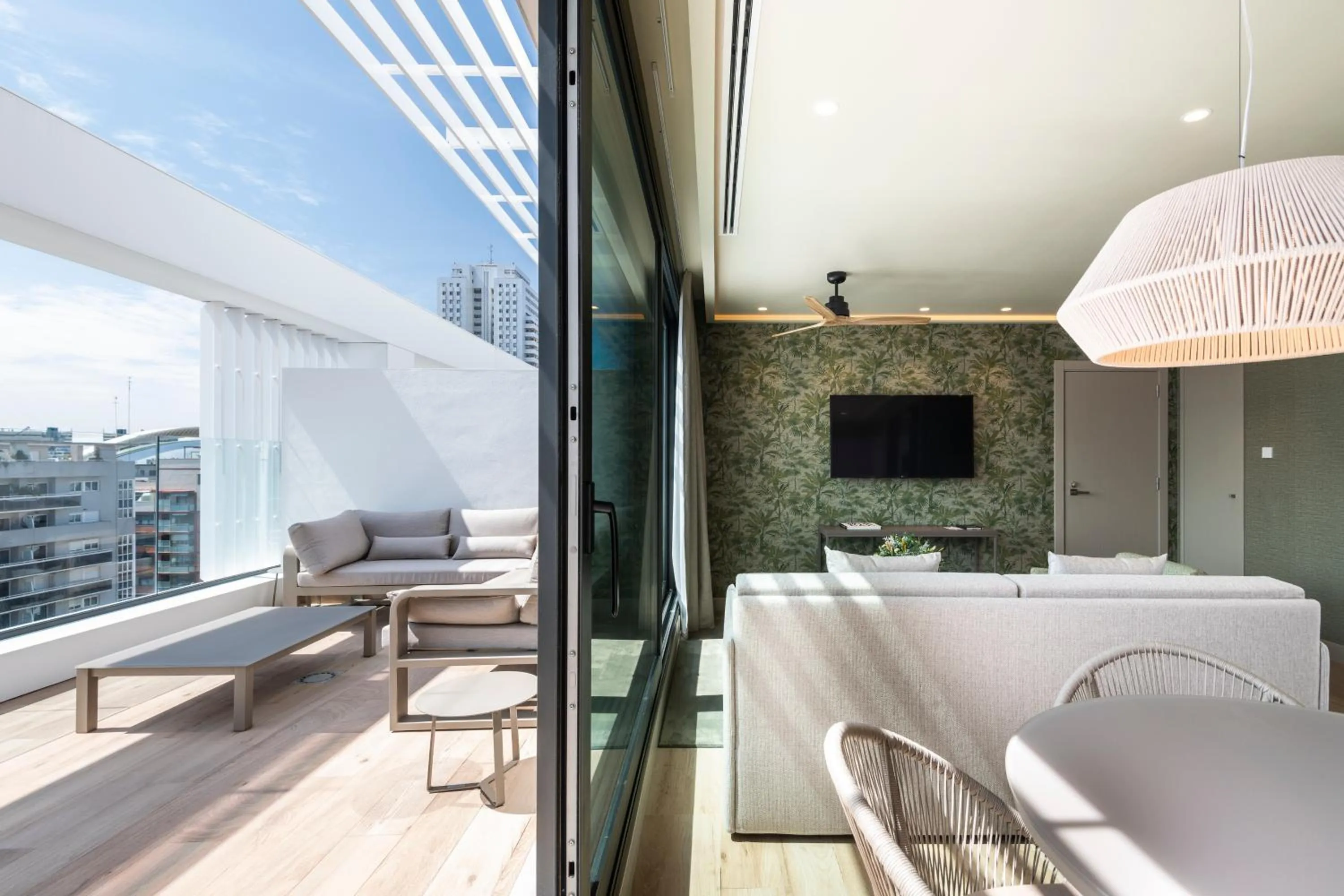 Balcony/Terrace in Apartamentos Core Suites Valencia