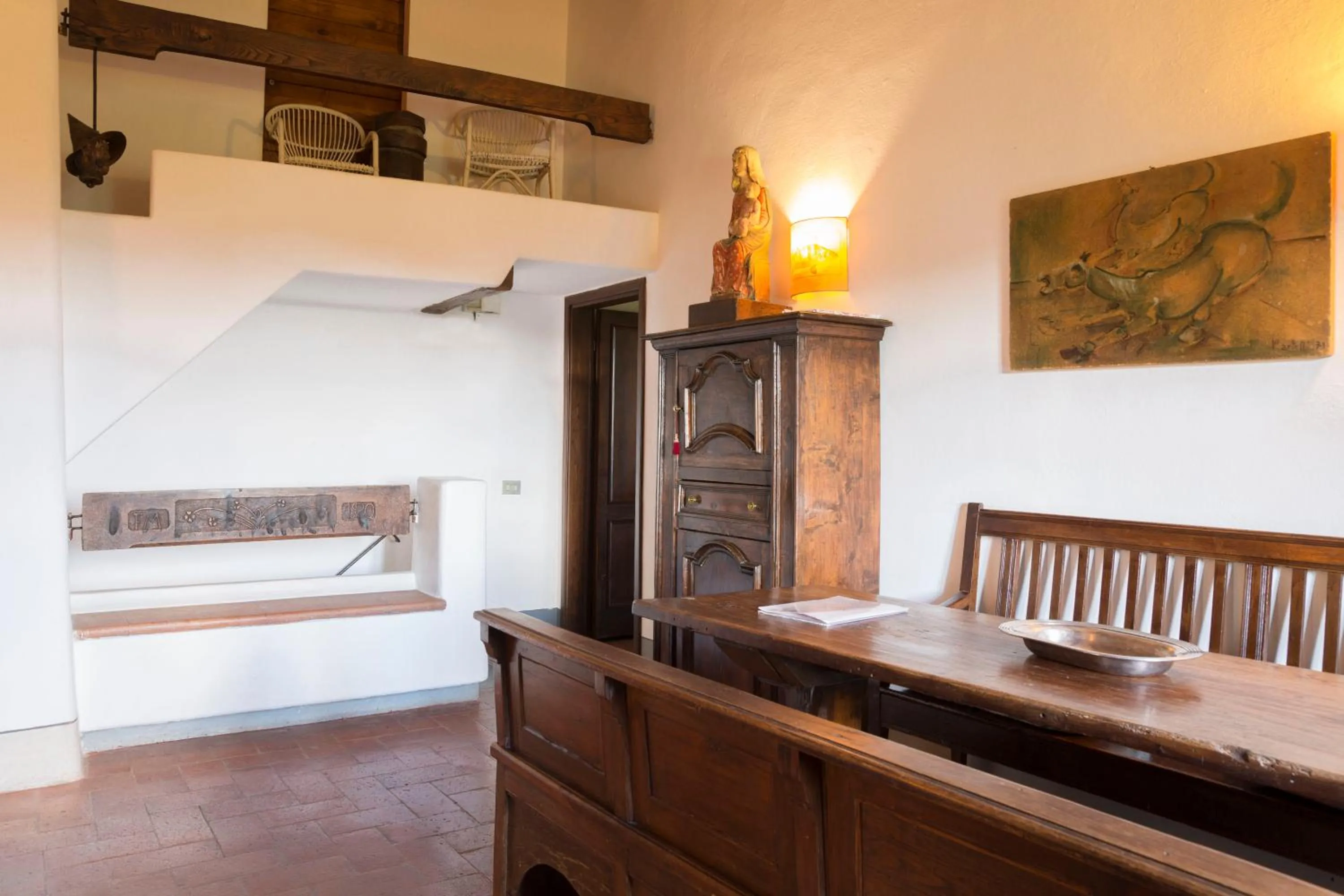 Kitchen or kitchenette, Bed in Fattoria Il Milione Agriturismo