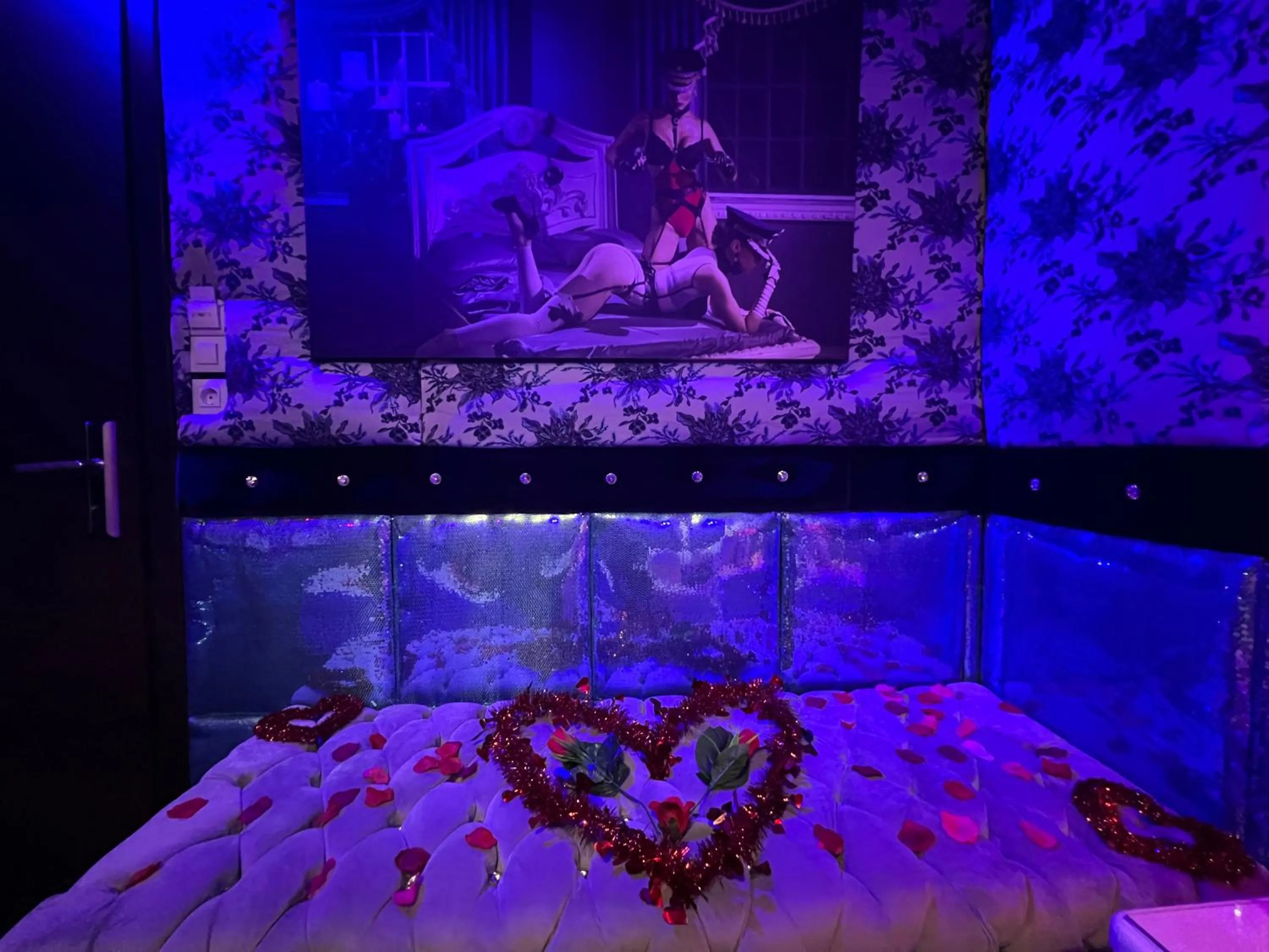 Decorative detail, Bed in Priamos Hotel Erato