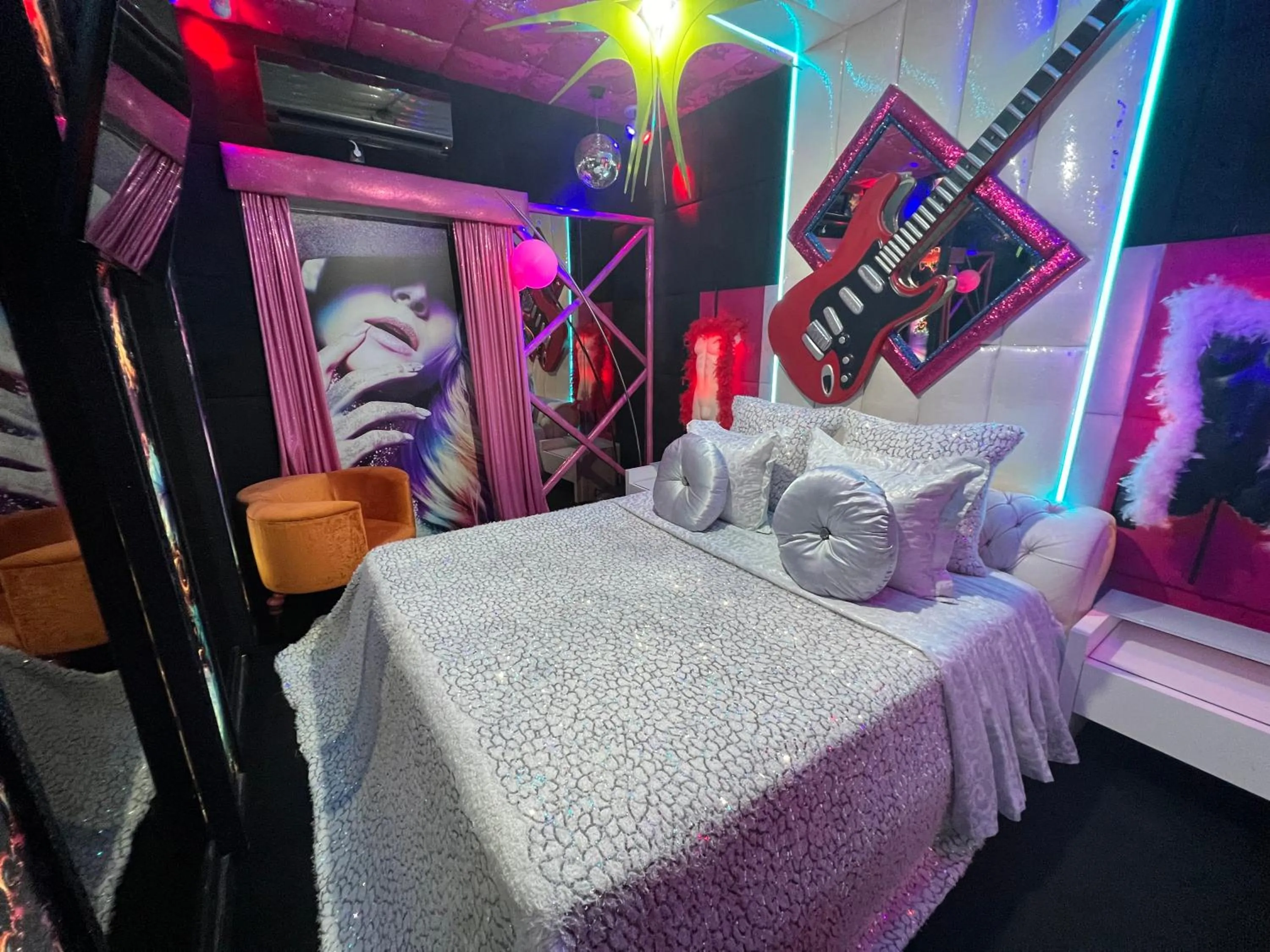 Bed in Priamos Hotel Erato