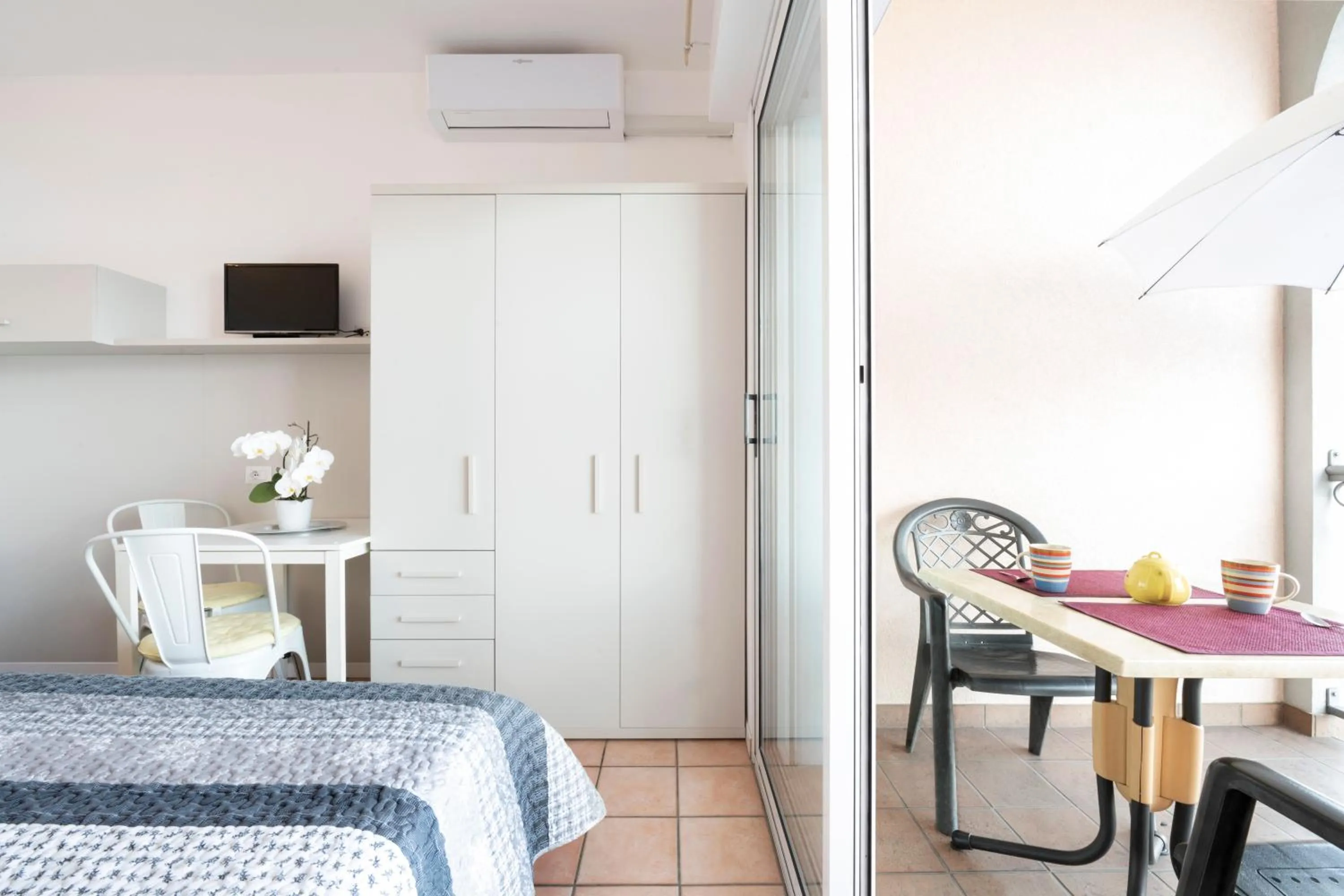 Balcony/Terrace, Bed in Residence Casa e Vela