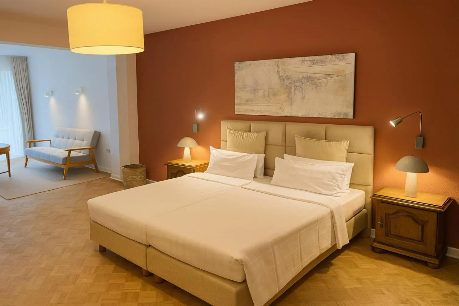 Bed in Hotel Alte Mühle