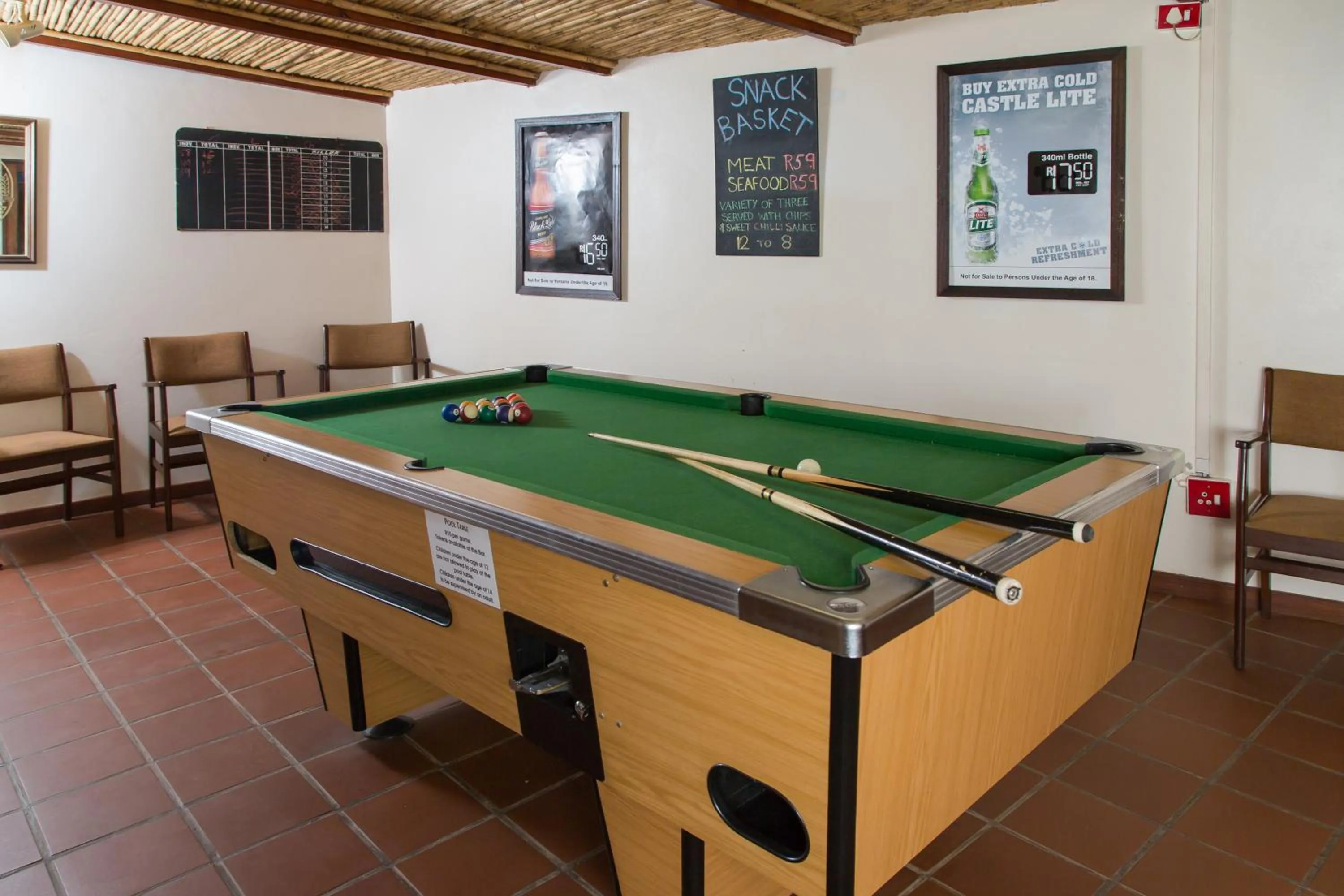 Game Room in Malagas Hotel