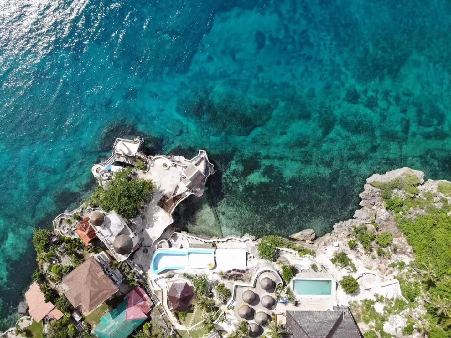 Bird's eye view in Azure Camotes Resort Hotel