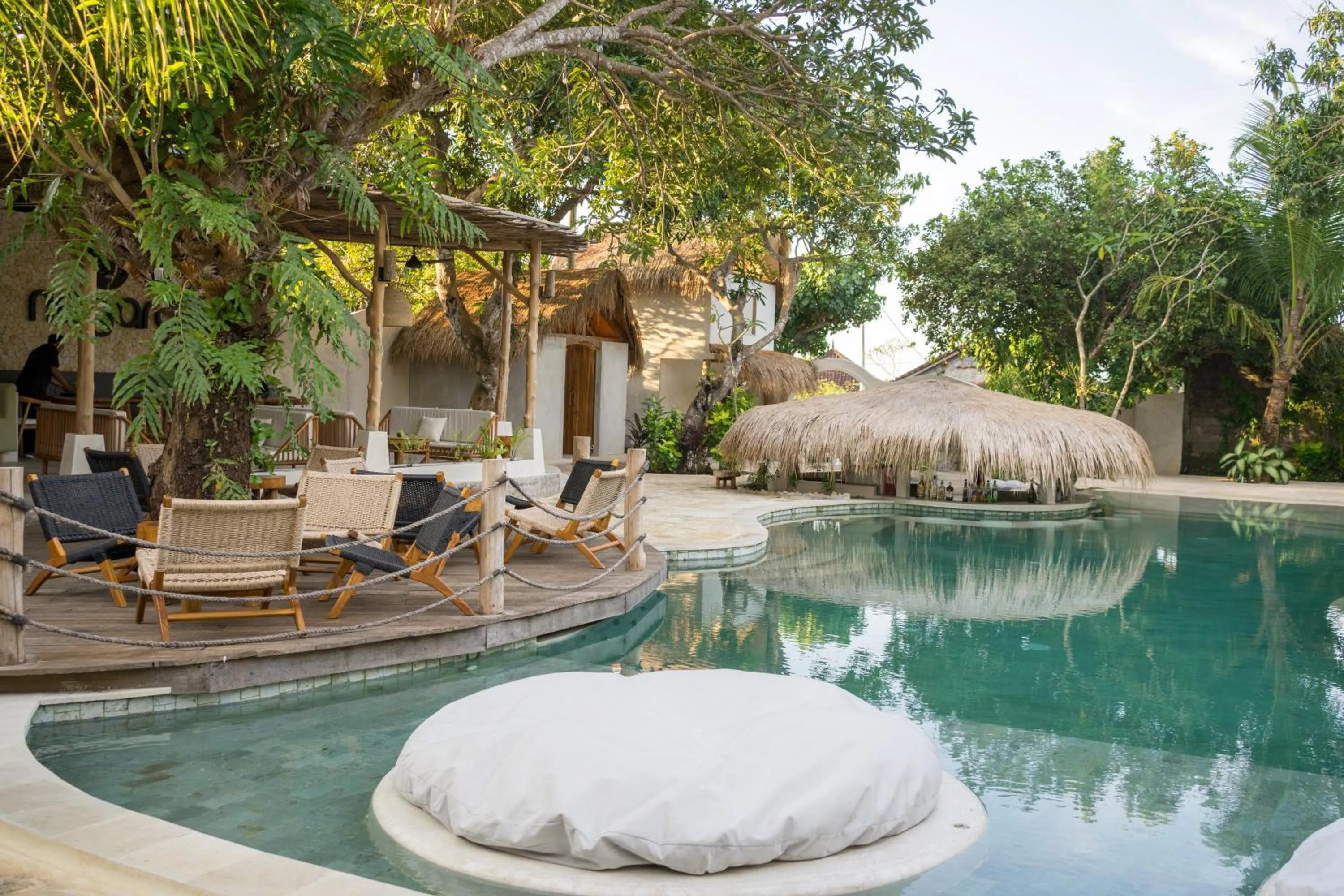 Pool view in Nagara Boutique Hotel