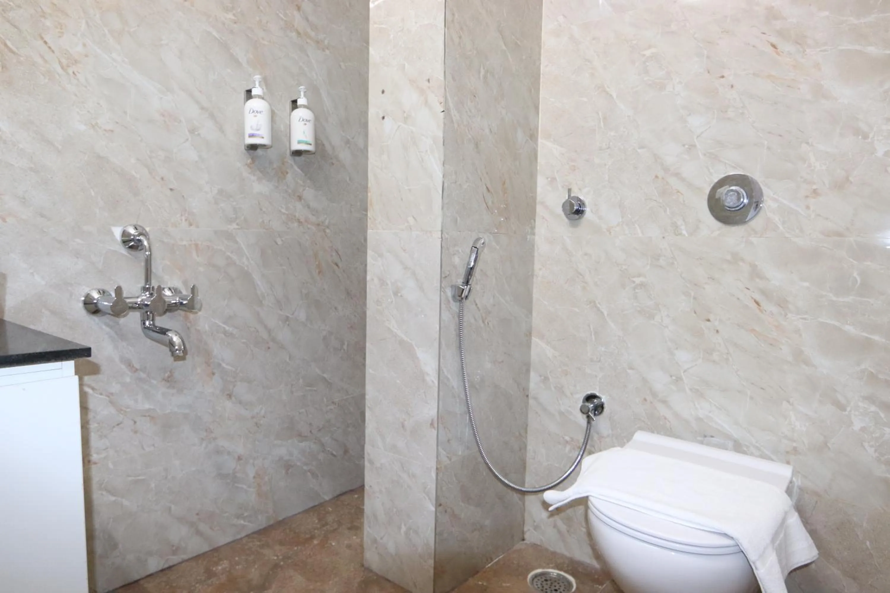 Shower in Athulya Stays