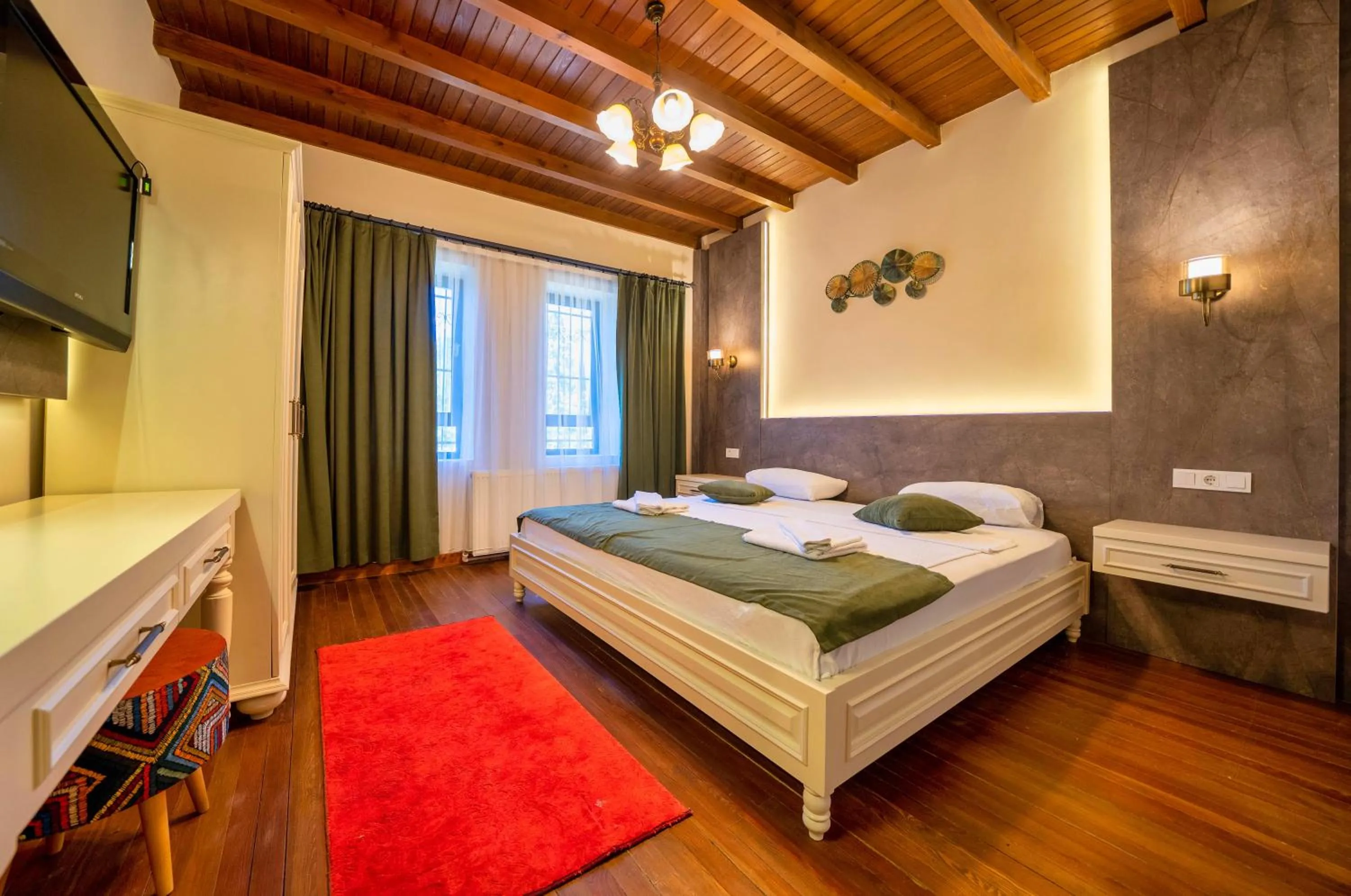 Bed in Lemon Villa Fethiye very special location and stylish design