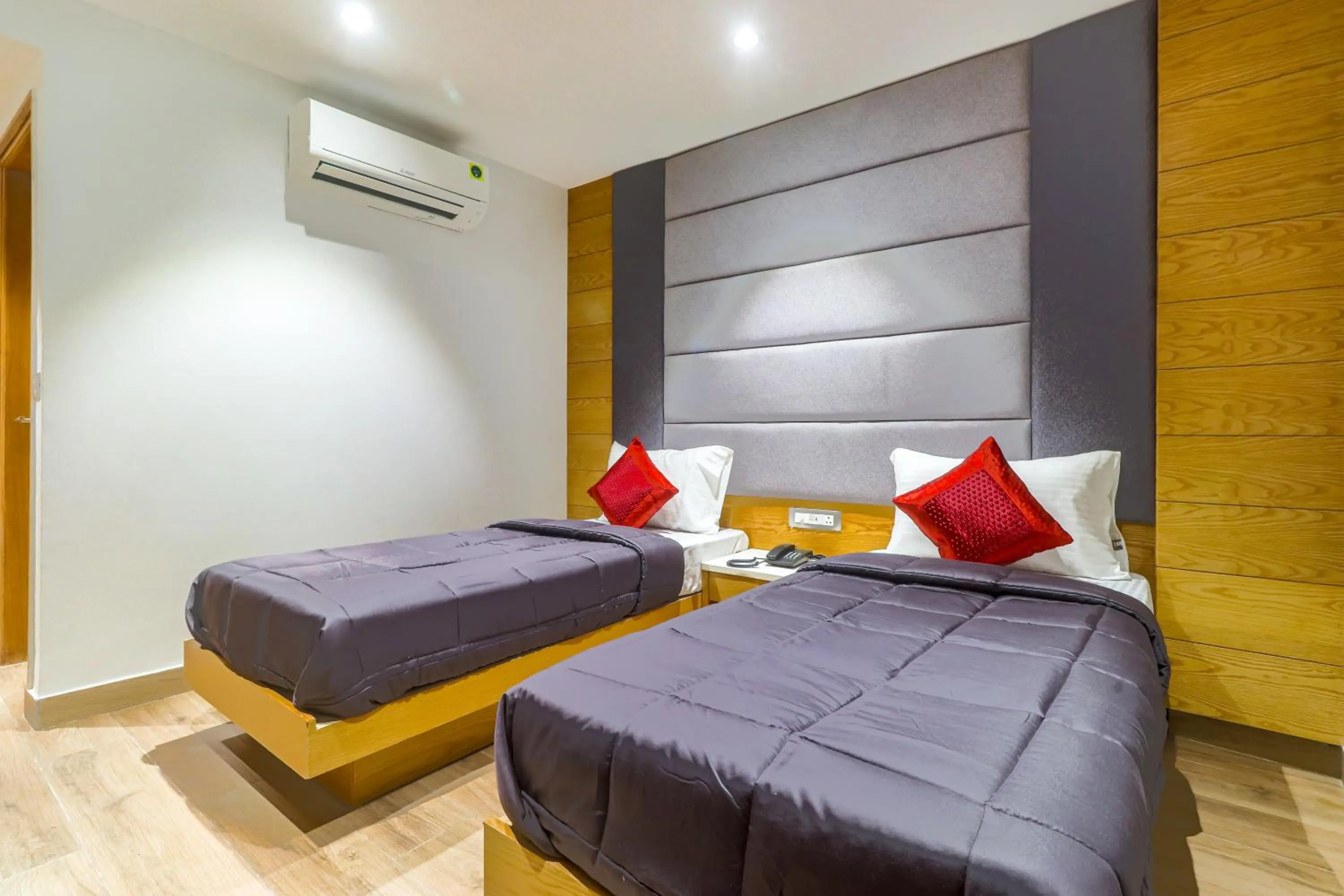 Bed in Hotel Bricks, Karol Bagh, New Delhi