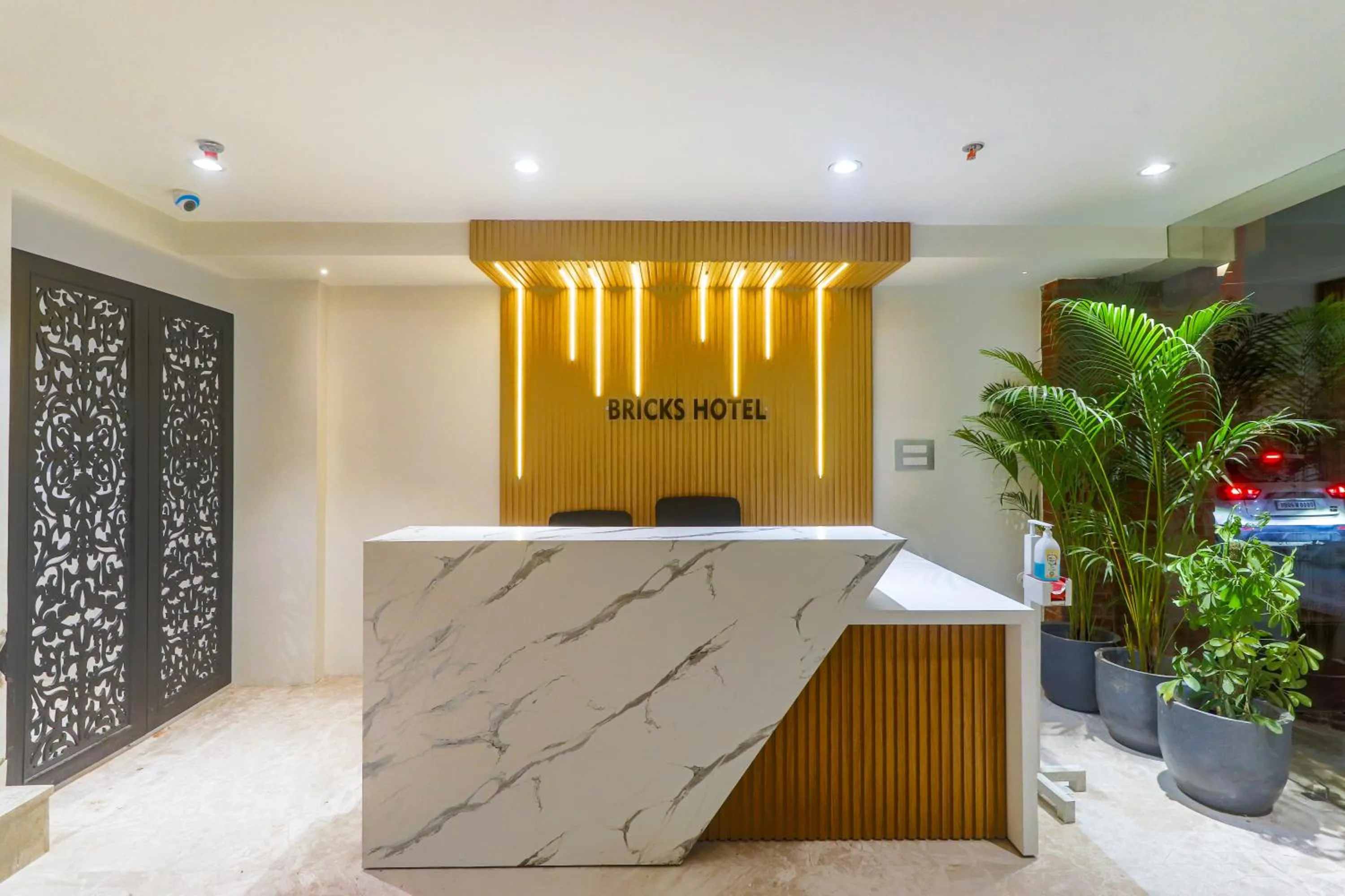 Lobby or reception in Hotel Bricks, Karol Bagh, New Delhi