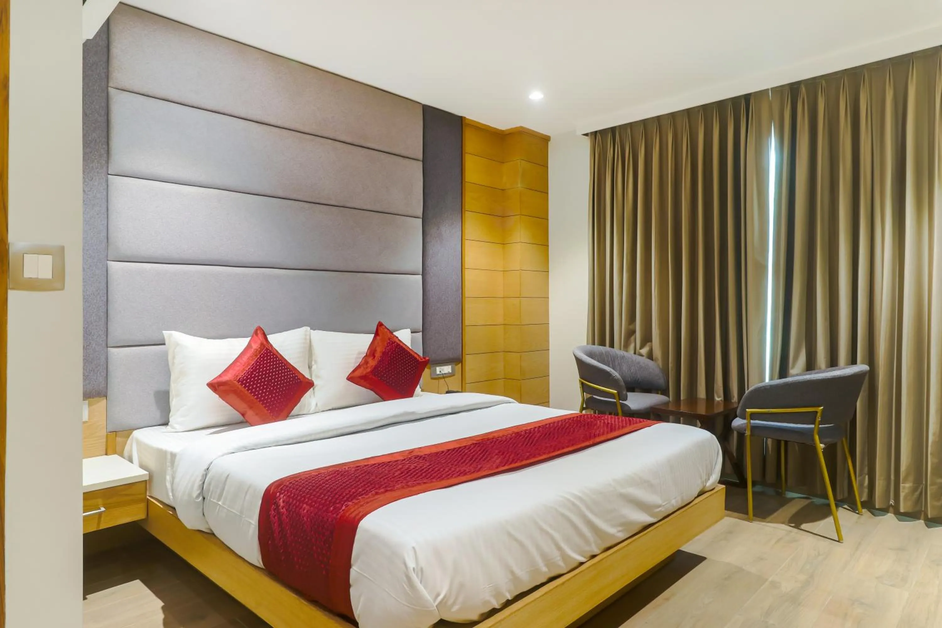 Bed in Hotel Bricks, Karol Bagh, New Delhi