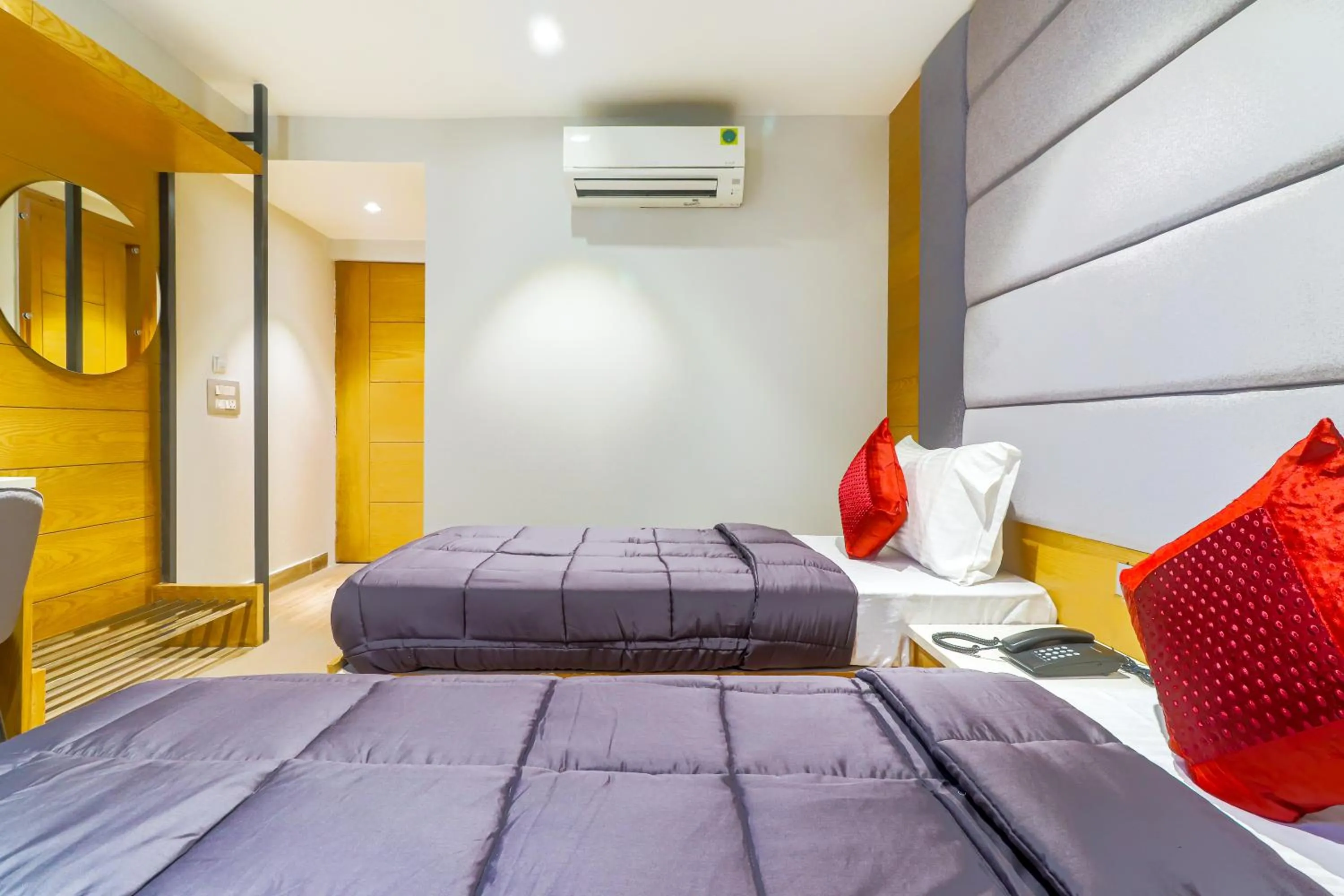 Photo of the whole room, Bed in Hotel Bricks, Karol Bagh, New Delhi