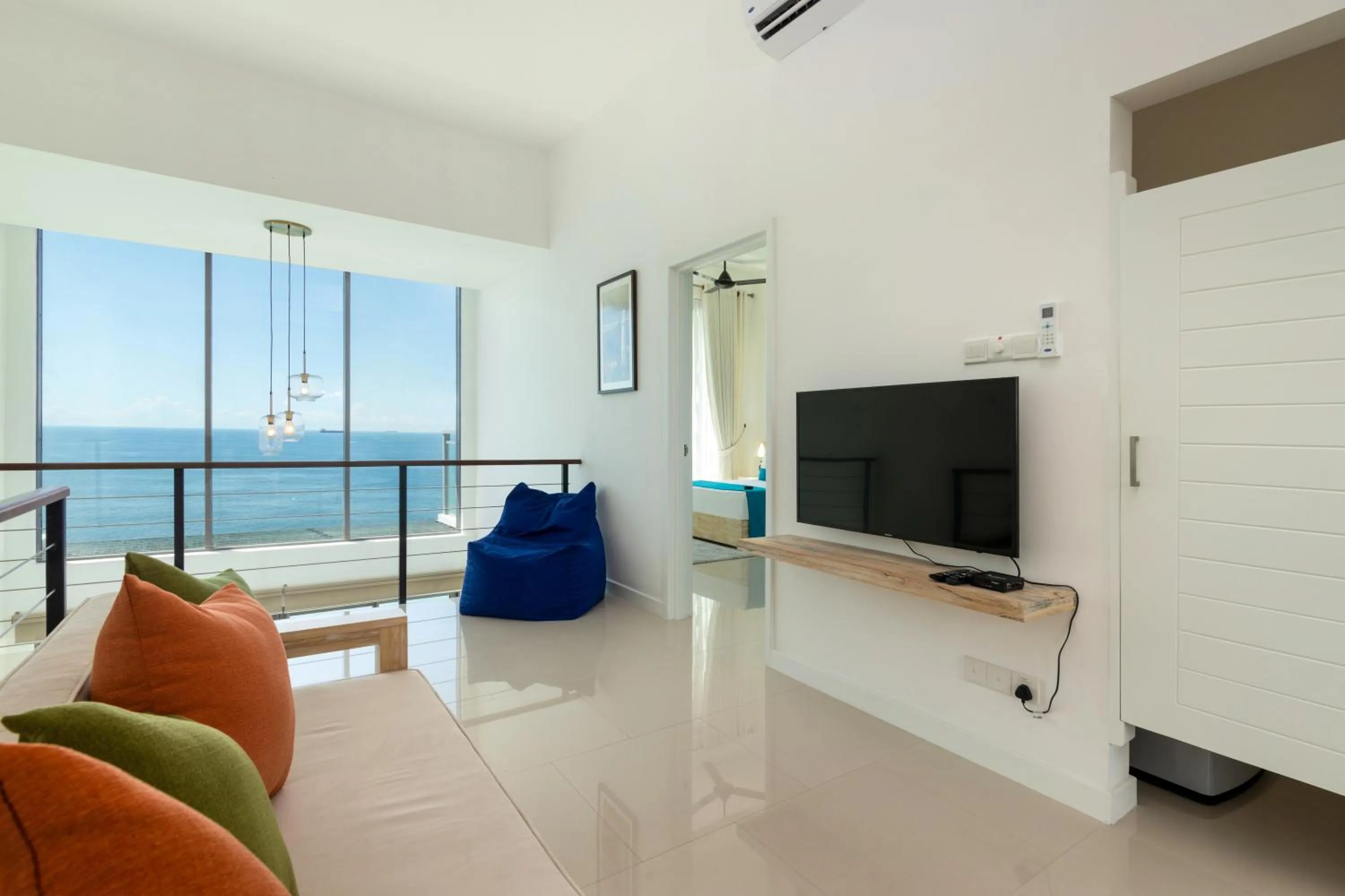 Living room in Oceanfront Galle by ICC