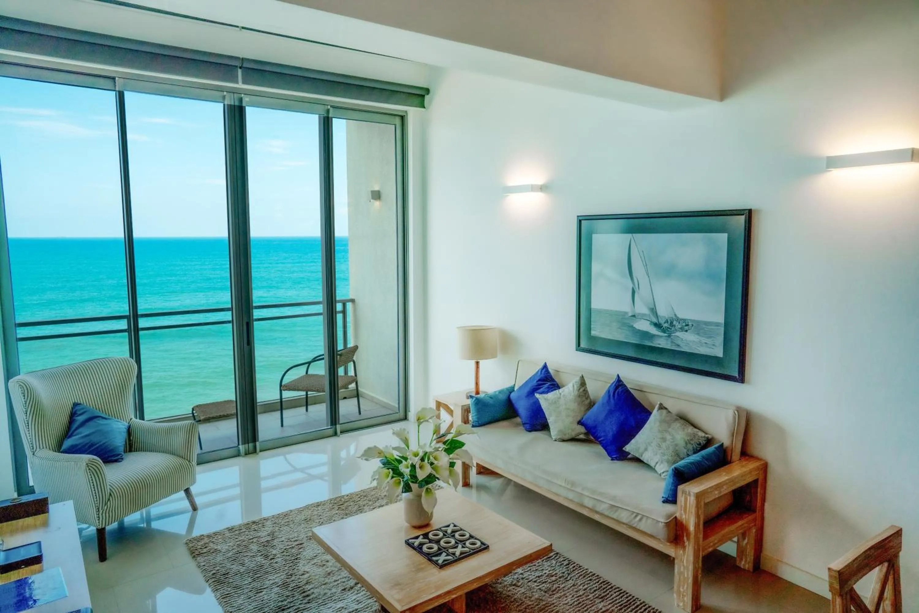 Living room in Oceanfront Galle by ICC