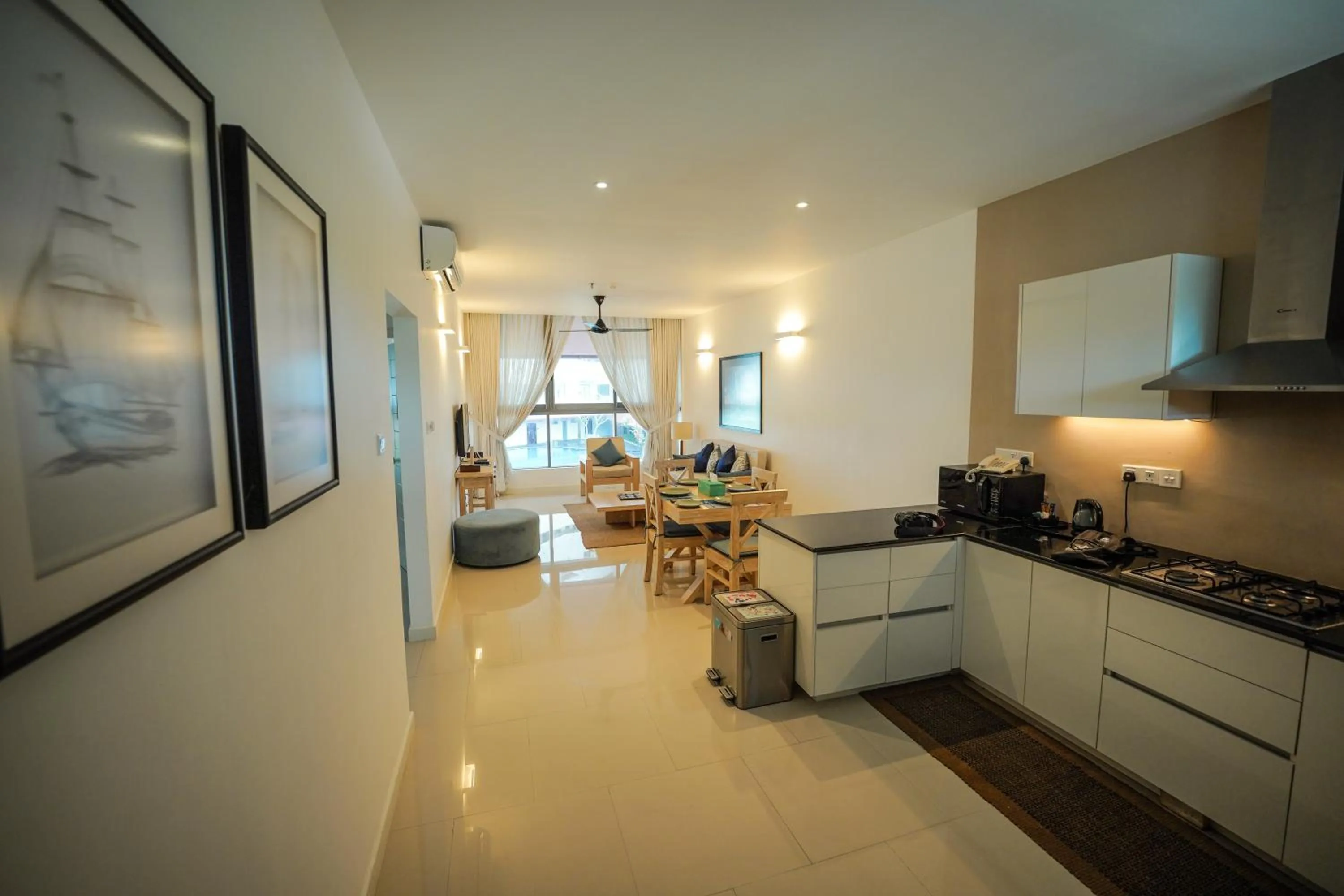 Living room in Oceanfront Galle by ICC