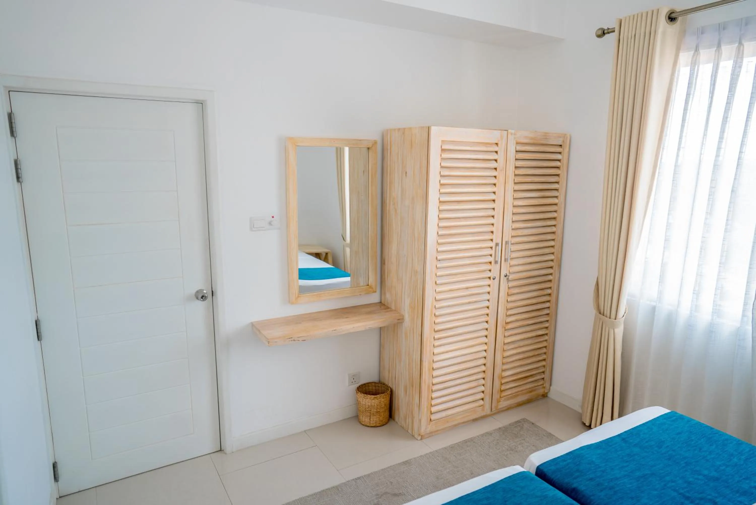 wardrobe, Bed in Oceanfront Galle by ICC