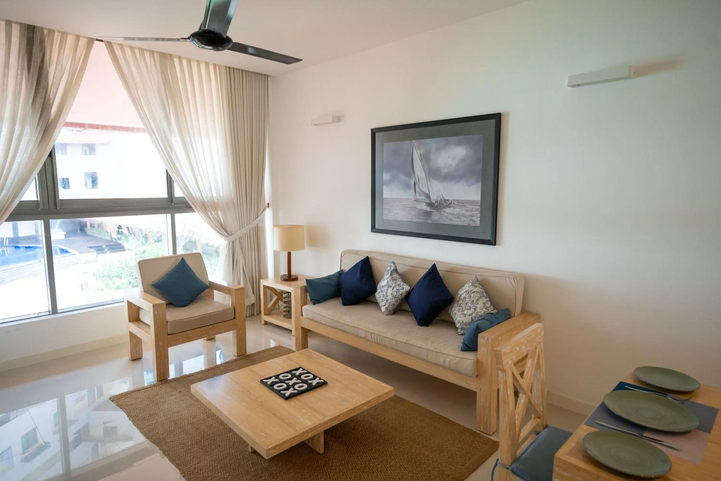 Living room in Oceanfront Galle by ICC