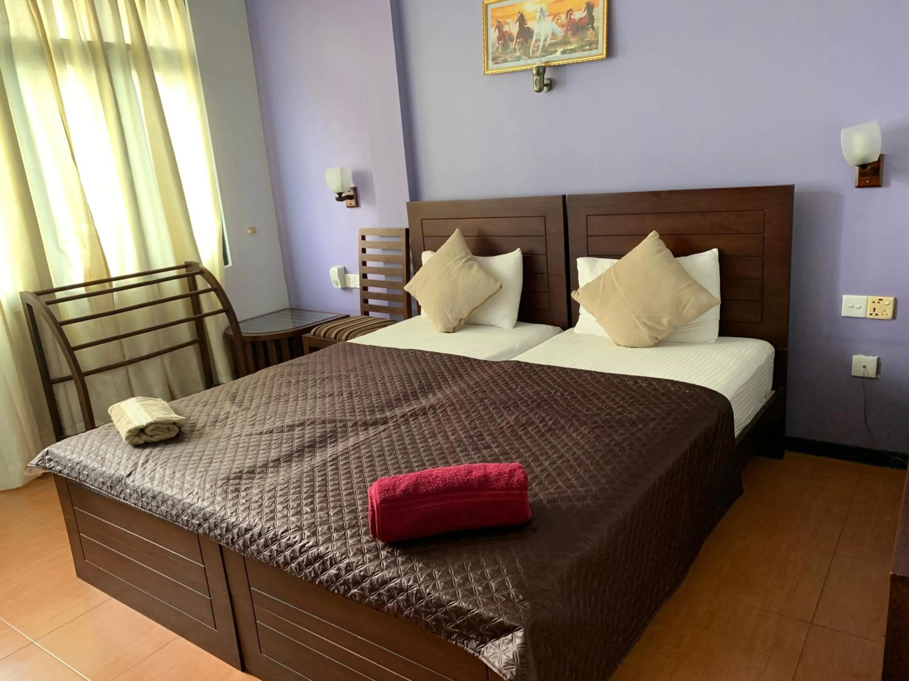 Bed in Subhas Tourist Hotel