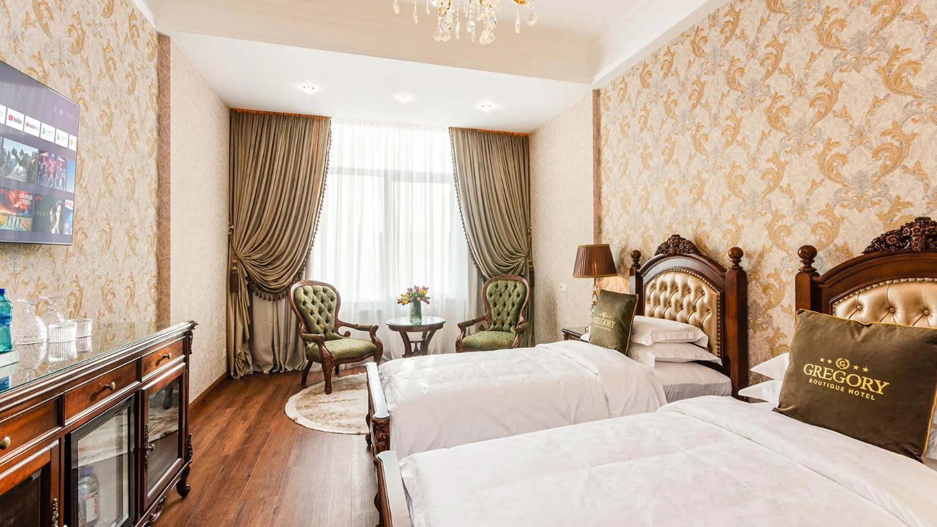 Bed in GREGORY Boutique Hotel Chisinau