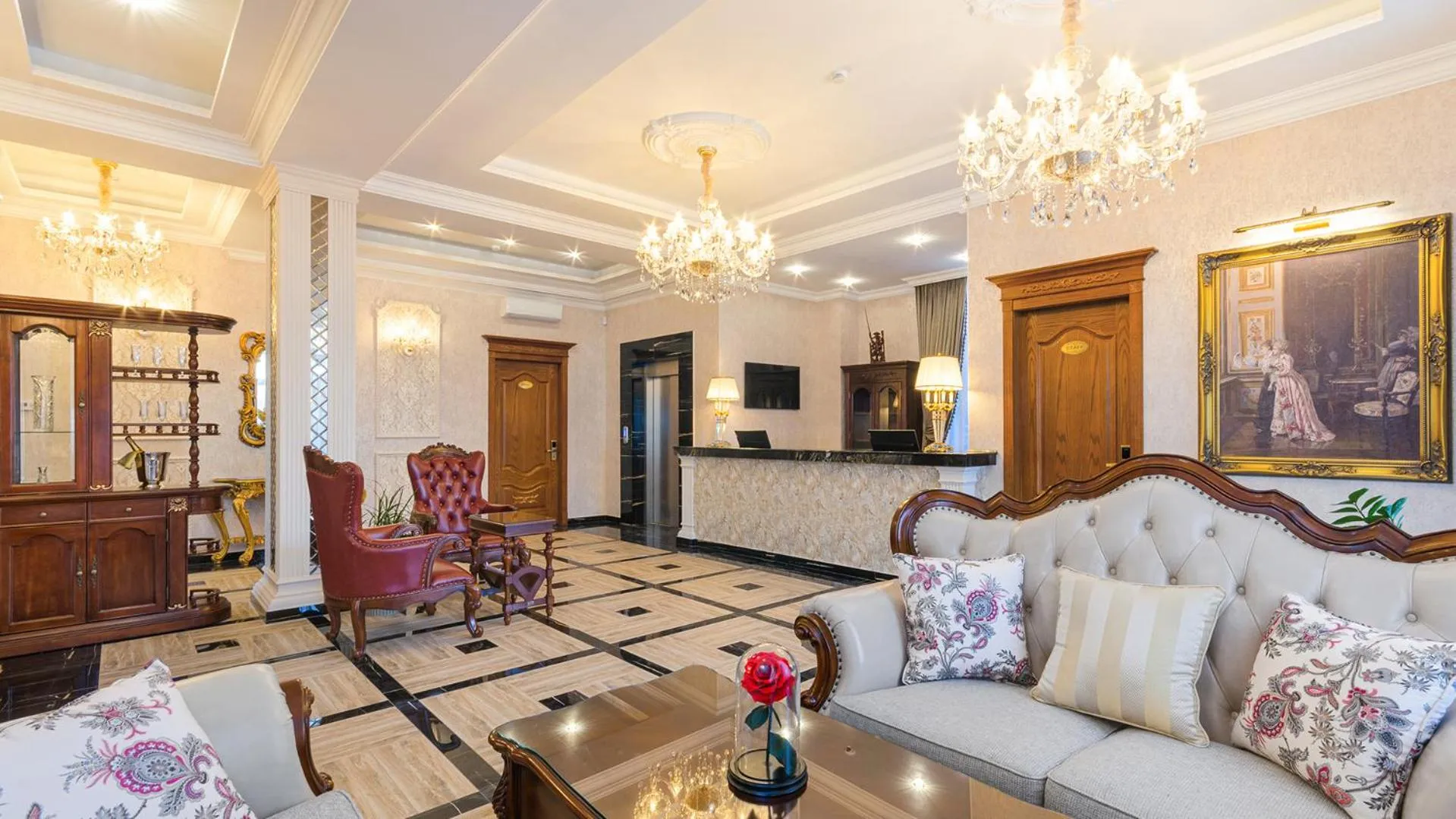 Lobby or reception in GREGORY Boutique Hotel Chisinau