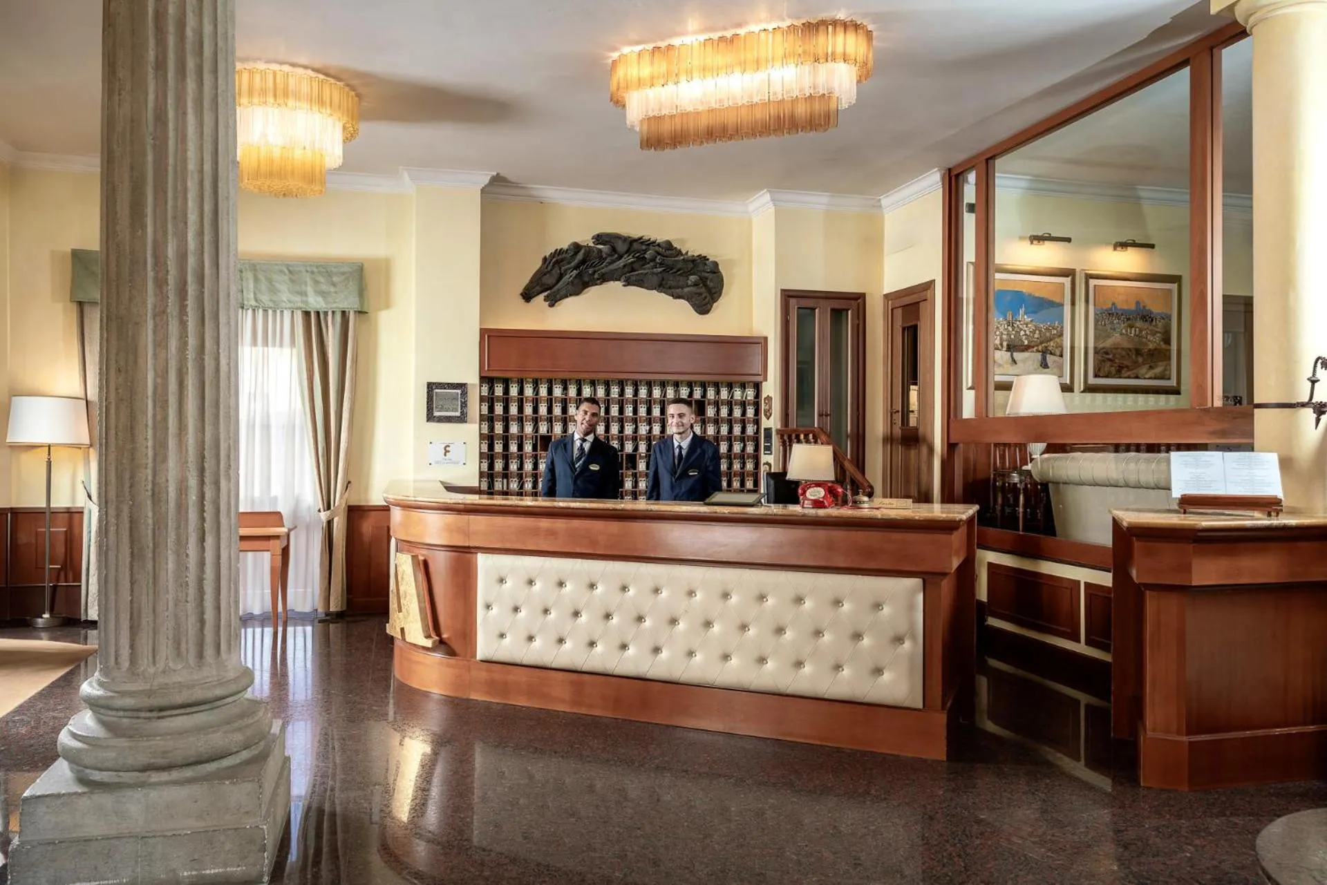 Lobby or reception in Hotel Athena