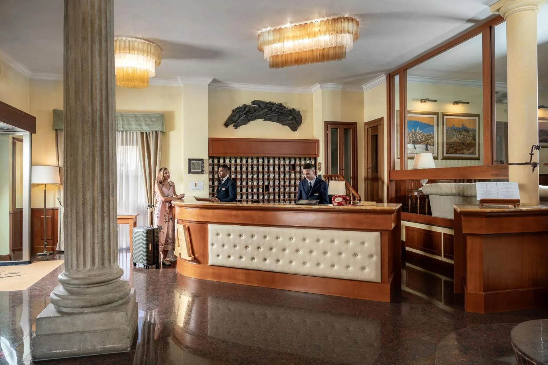 Lobby or reception in Hotel Athena