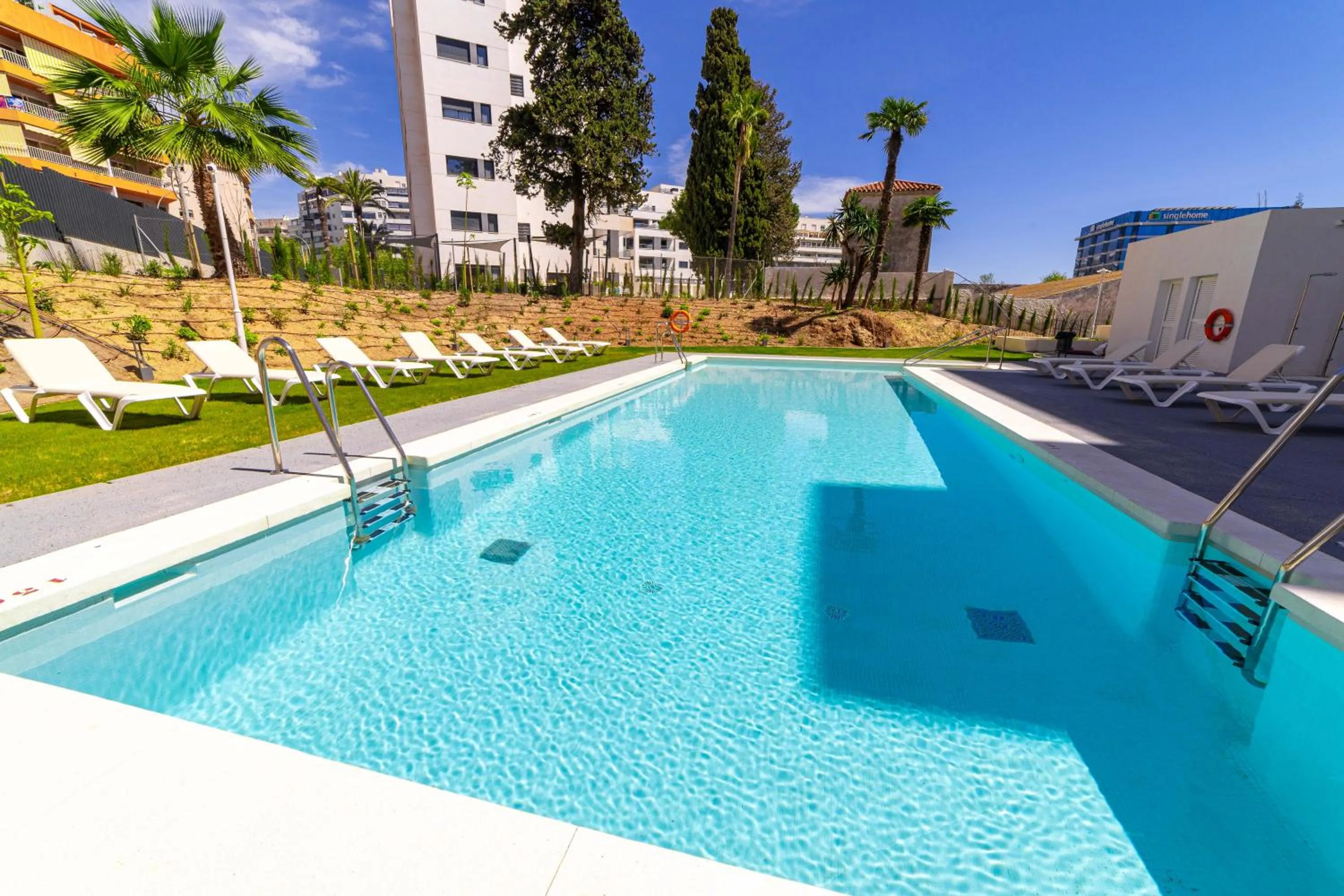 Swimming pool in Aqua Apartments Bellamar, Marbella