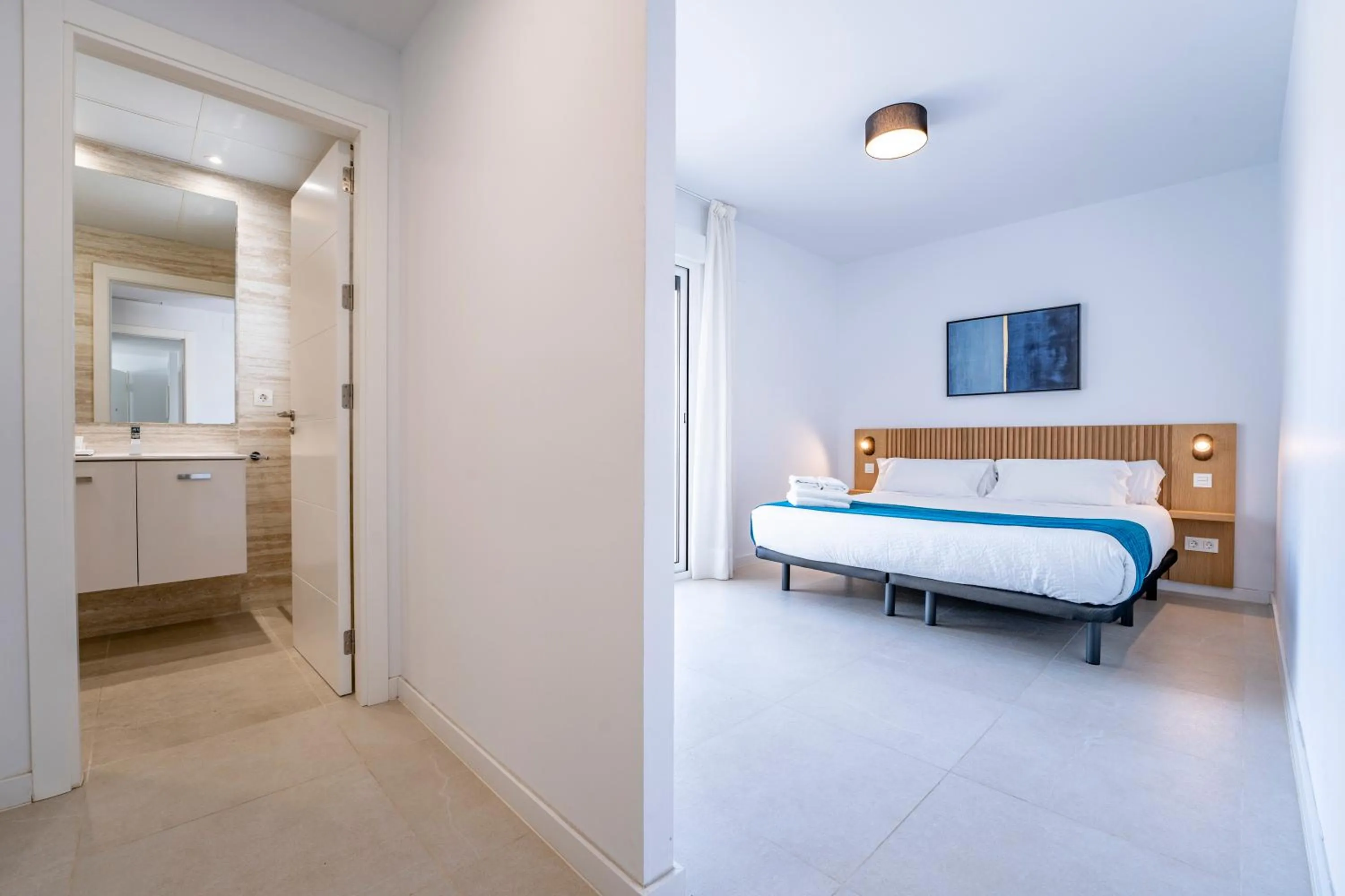 Bedroom, Bed in Aqua Apartments Bellamar, Marbella